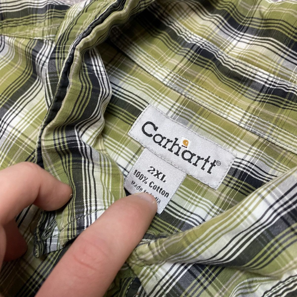 Carhartt Vintage Carhartt Wip Small logo Shortsleeve 90’s shirt Size US XXL / EU 58 / 5 - 6 Thumbnail