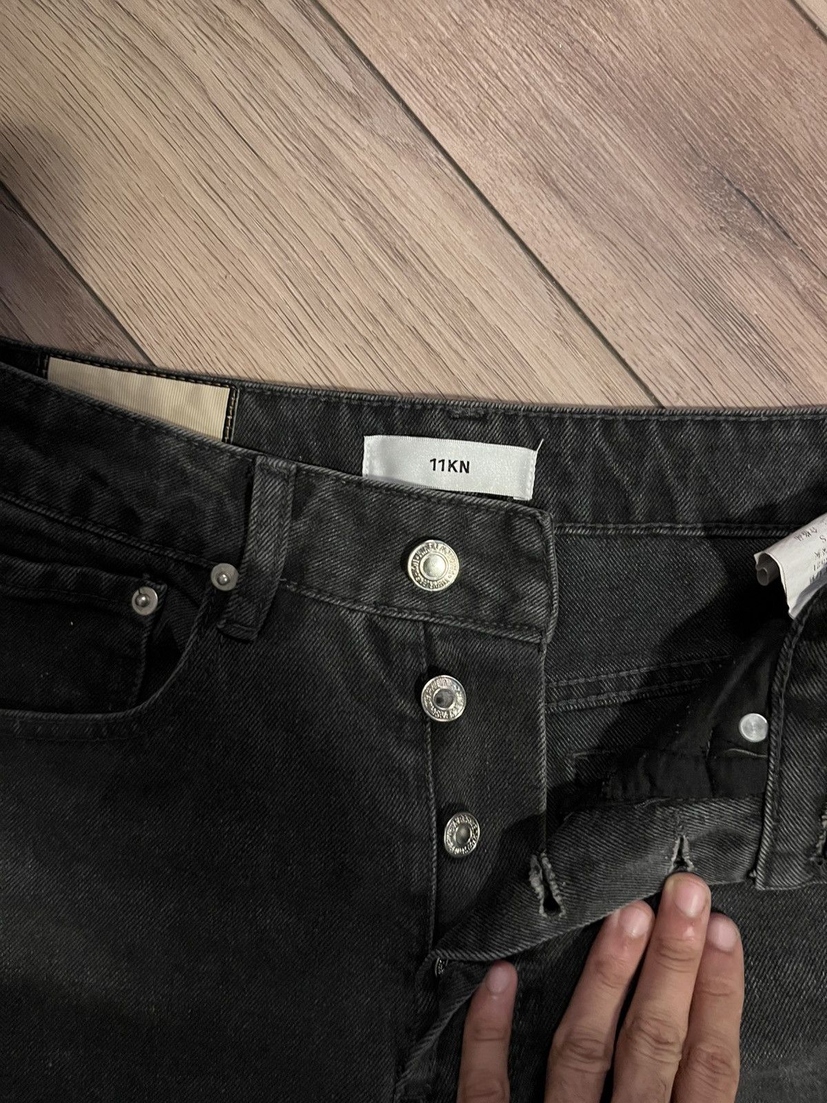 Other 11KN vintage Flared Denim Jeans – Black Size US 29 - 5 Thumbnail