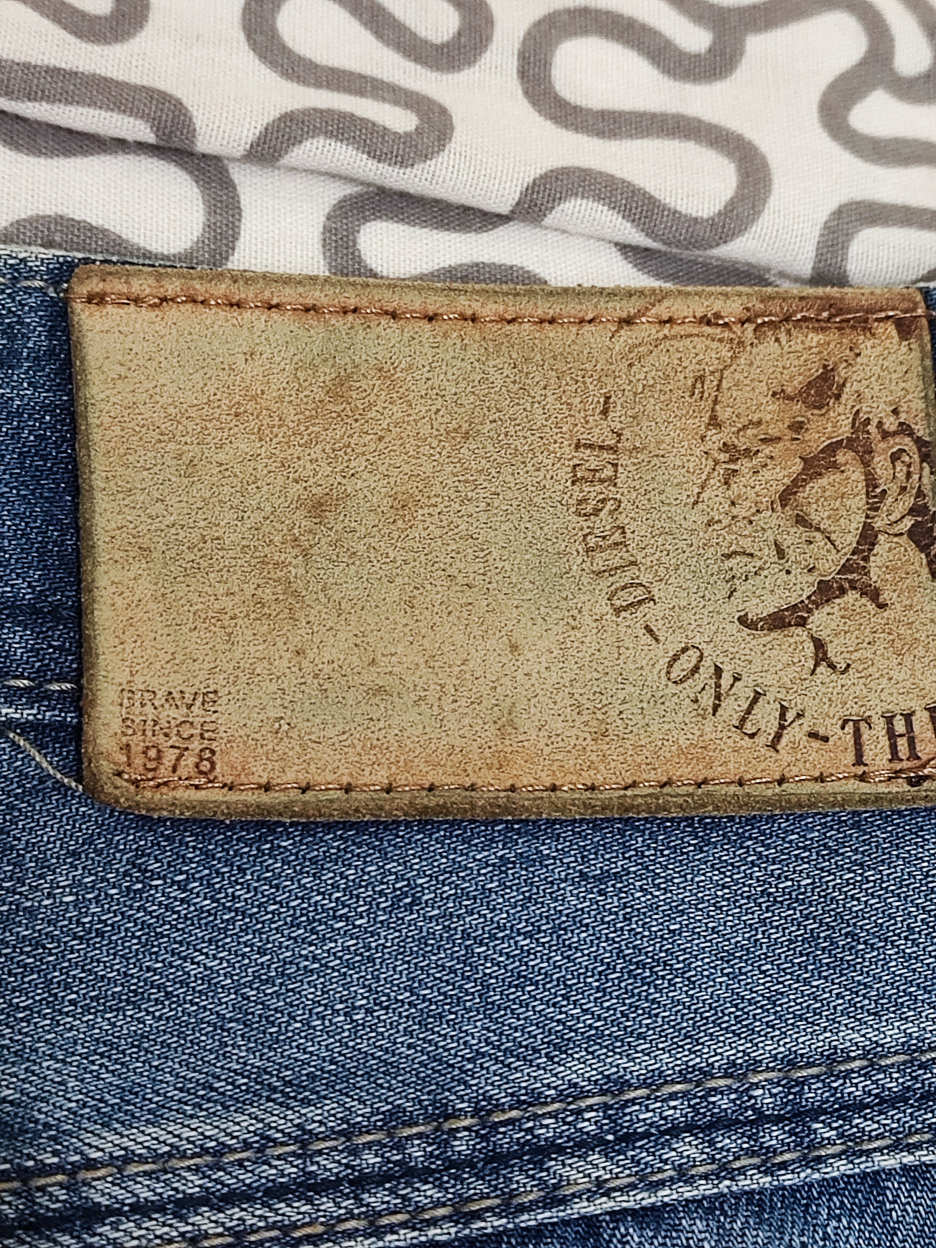 Diesel Distressed Blue Denim Made in italy