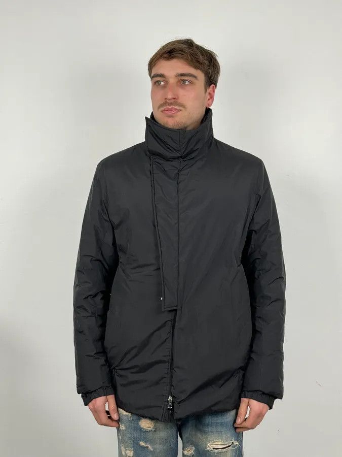 Prada 2000s Prada Black Puffer Asymmetrical Jacket Size US L / EU 52-54 / 3 - 2 Thumbnail