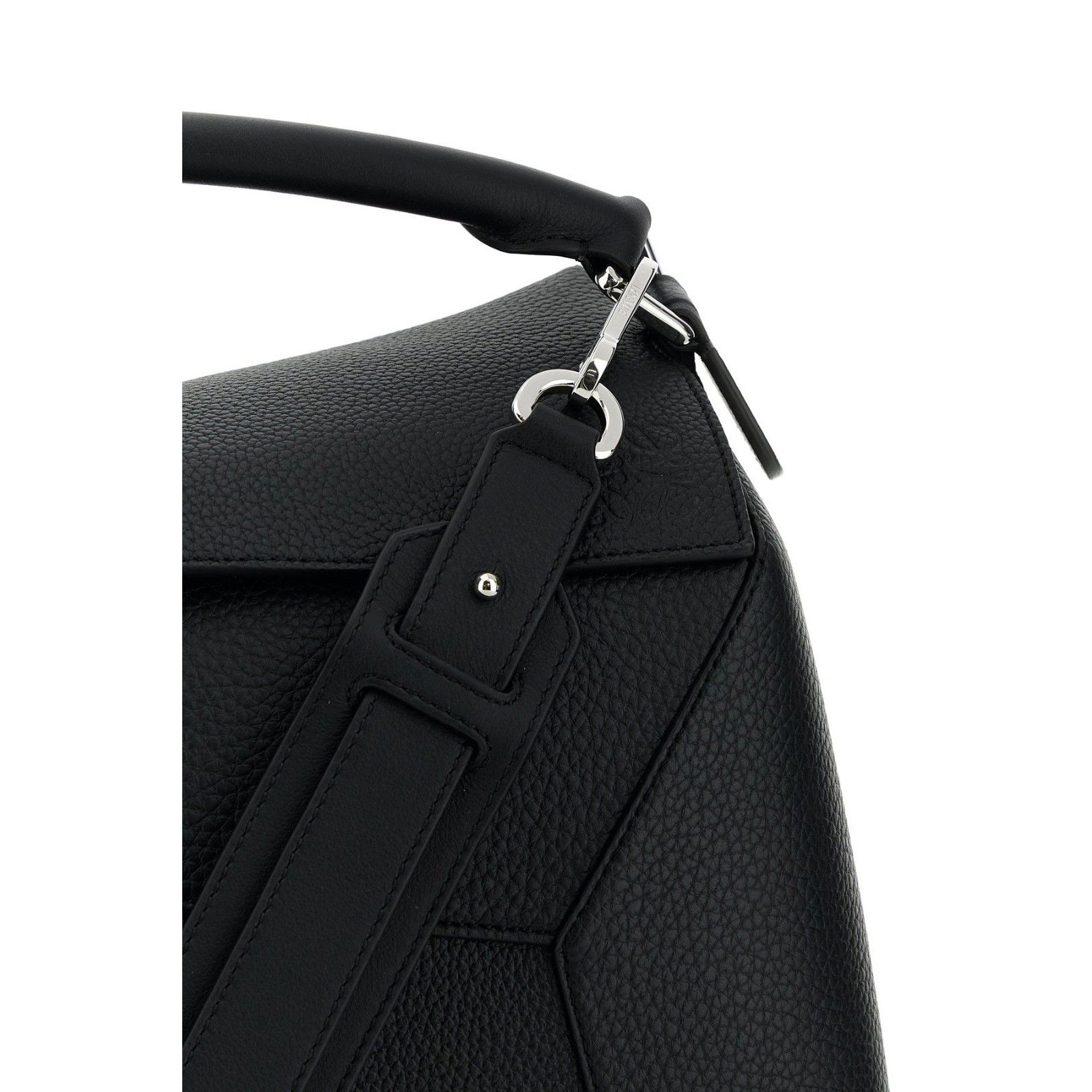 Loewe LOEWE Puzzle Large Black Grained Leather Top Handle Bag New Size ONE SIZE - 4 Thumbnail