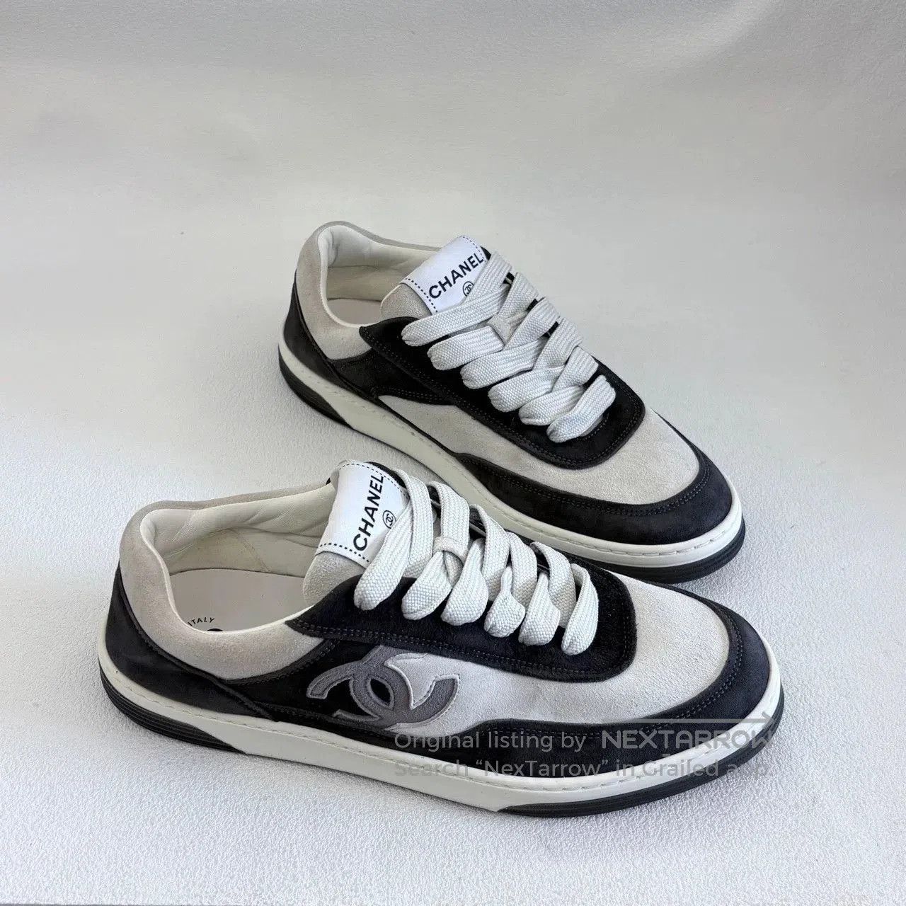 Chanel chanel black white panda slip. Size US 8 / IT 38 - 4 Thumbnail
