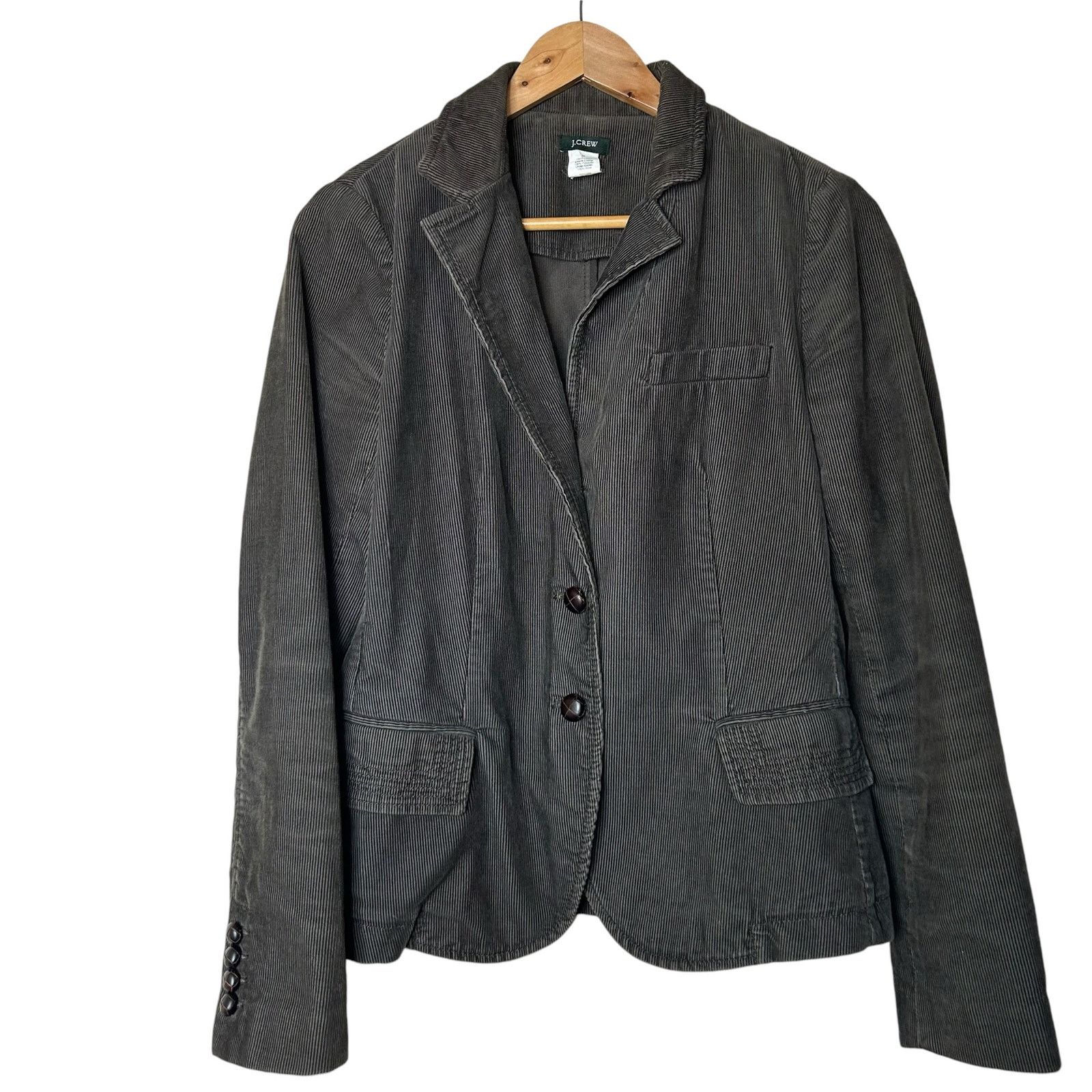 J.Crew J Crew Blazer Jacket Brown Corduroy 100% Cotton Lined Sz M Size M / US 6-8 / IT 42-44 - 1 Thumbnail