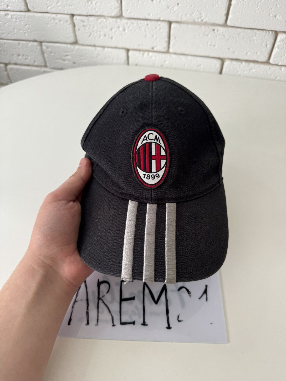 Vintage AC Milan adidas vintage cap hat Size ONE SIZE - 2 Thumbnail