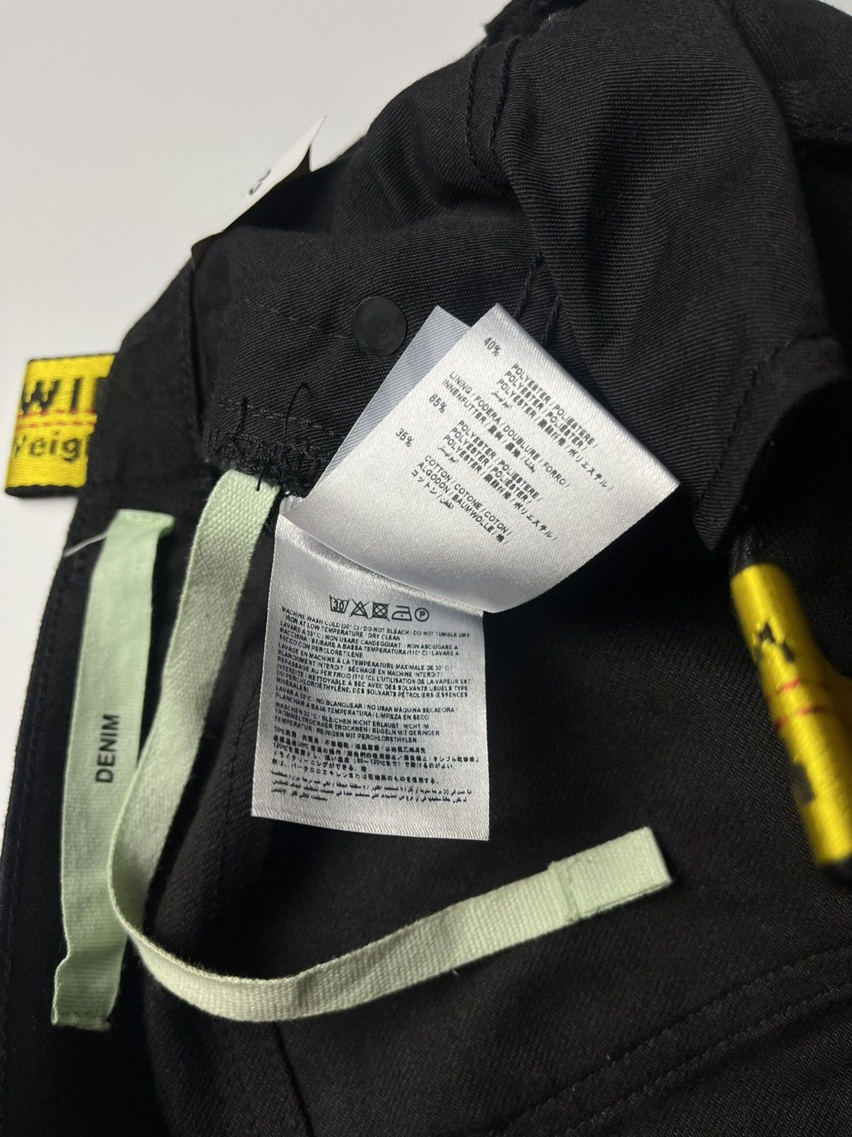 Off-White Off-White Virgil Abloh Era Waxed Jeans Industrial Stripe Size 26" / US 2 / IT 38 - 13 Thumbnail