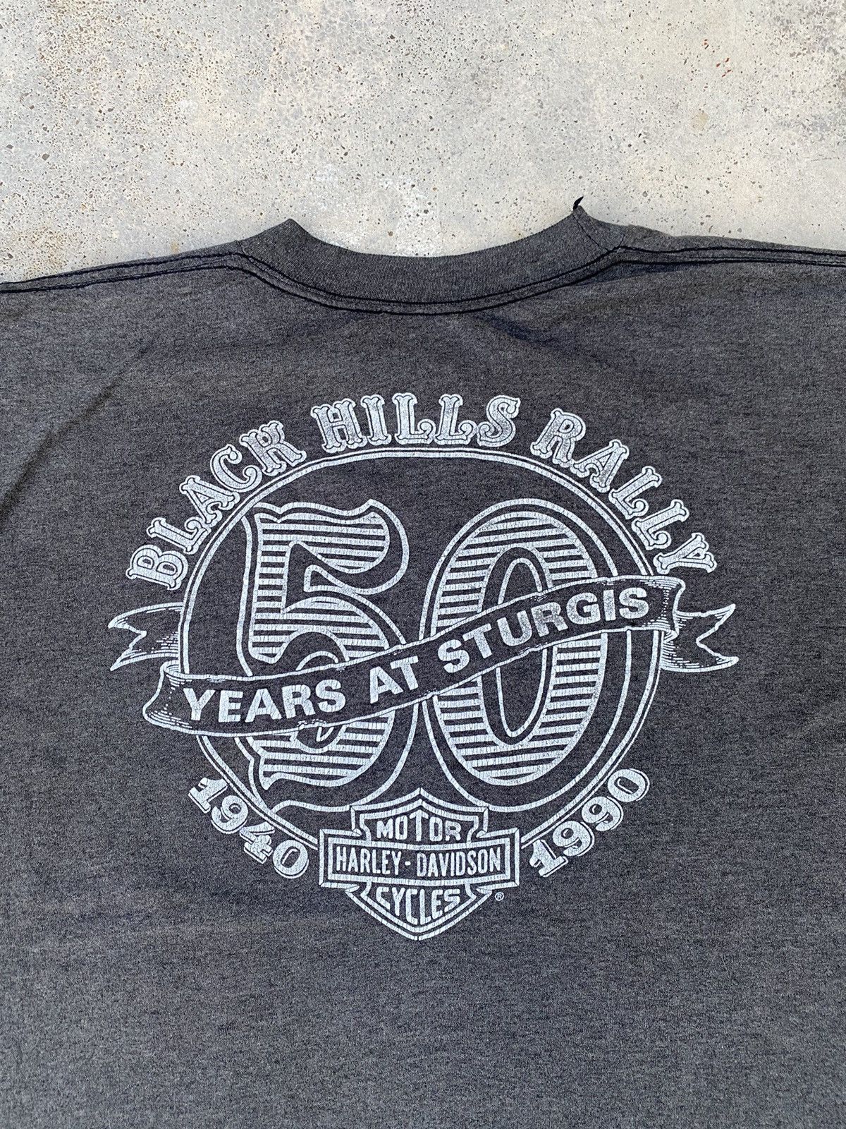 Harley Davidson Vintage 90s Harley Davidson 3D Emblem Sturgis Bison T-Shirt Size US M / EU 48-50 / 2 - 7 Thumbnail