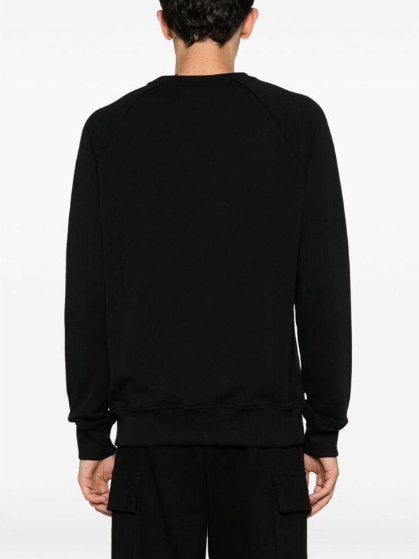 Balmain o1s1wg110925 Logo Print Long Sleeve T-Shirt in Black Size US XL / EU 56 / 4 - 3 Thumbnail