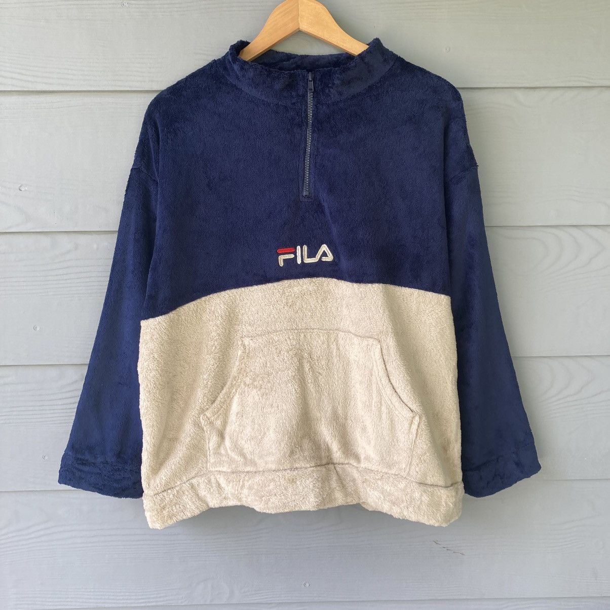 Fila Vintage 2000s Fila Multicolour Fleece Size L Size US L / EU 52-54 / 3 - 1 Thumbnail