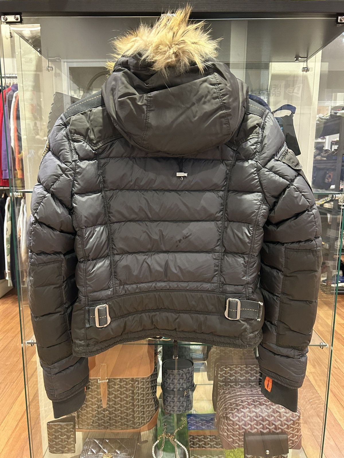 Parajumpers Parajumpers Womens Fur Down Jacket Size L / US 10 / IT 46 - 2 Thumbnail