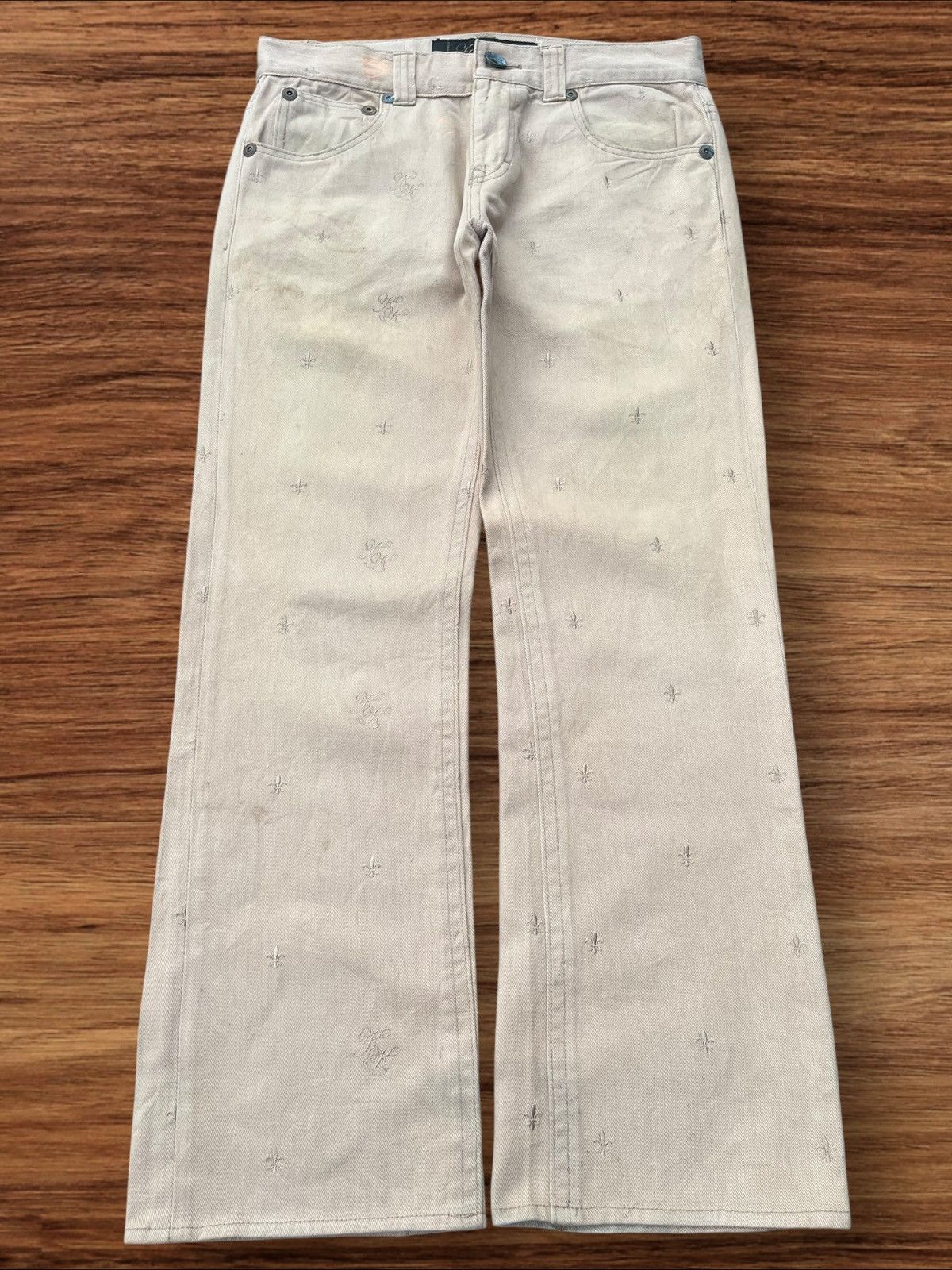 Karl Kani Vintage Karl Kani Dagger Embroidery All Over Loose Leg Pants Size US 32 / EU 48 - 1 Thumbnail
