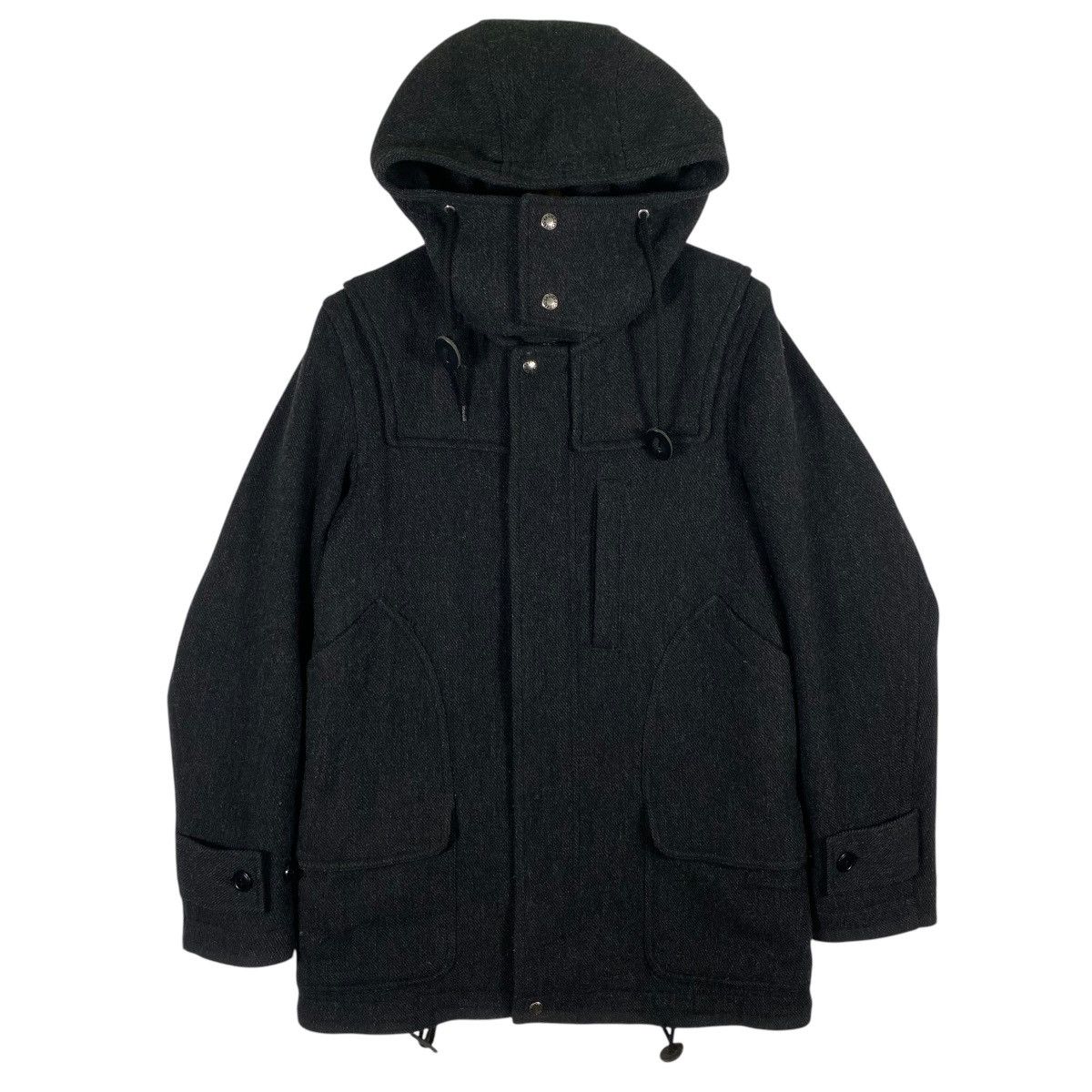 CABANE de ZUCCa × Issey Miyake × Zucca Vintage Cabane De Zucca Issey Miyake Hoodie Wool Size US S / EU 44-46 / 1 - 1 Thumbnail