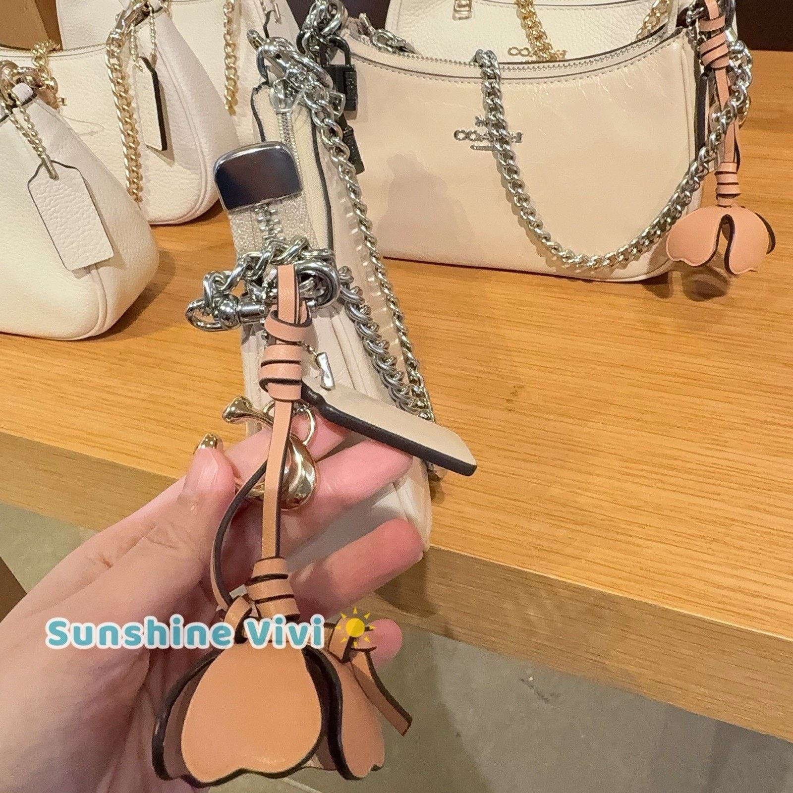 Coach NWT Coach Teri Mini Crossbody Bag Charms Silver/Ivory CDW67 Size ONE SIZE - 3 Thumbnail