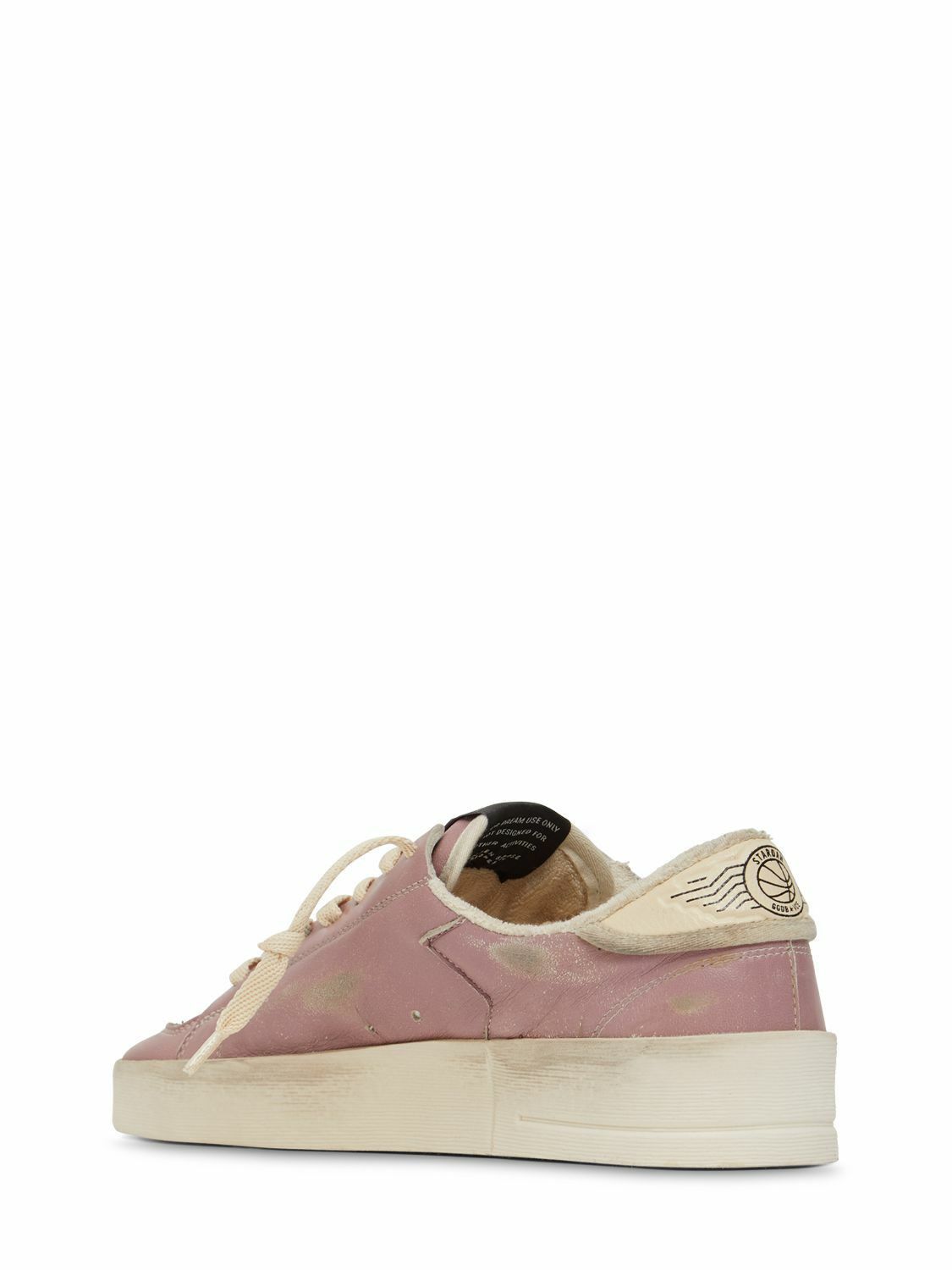 Golden Goose o1w1db10425 Stardan Low-Top Sneakers in Pink/Beige Size US 7 / IT 37 - 3 Thumbnail