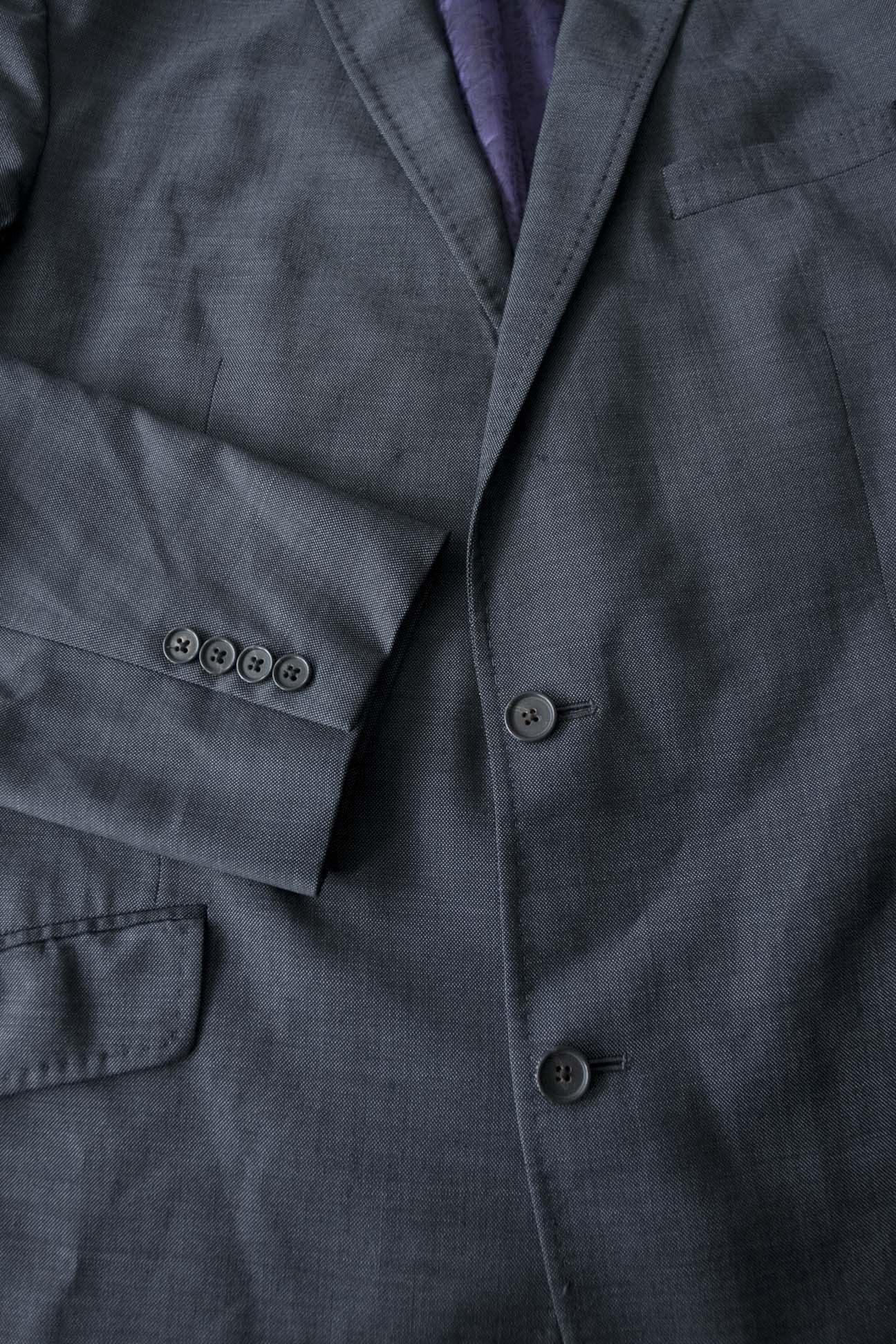 Ted Baker Ted Baker Endurance Jacket Size 44L w/FLAWS Wool Dark Gray Size 44L - 4 Thumbnail