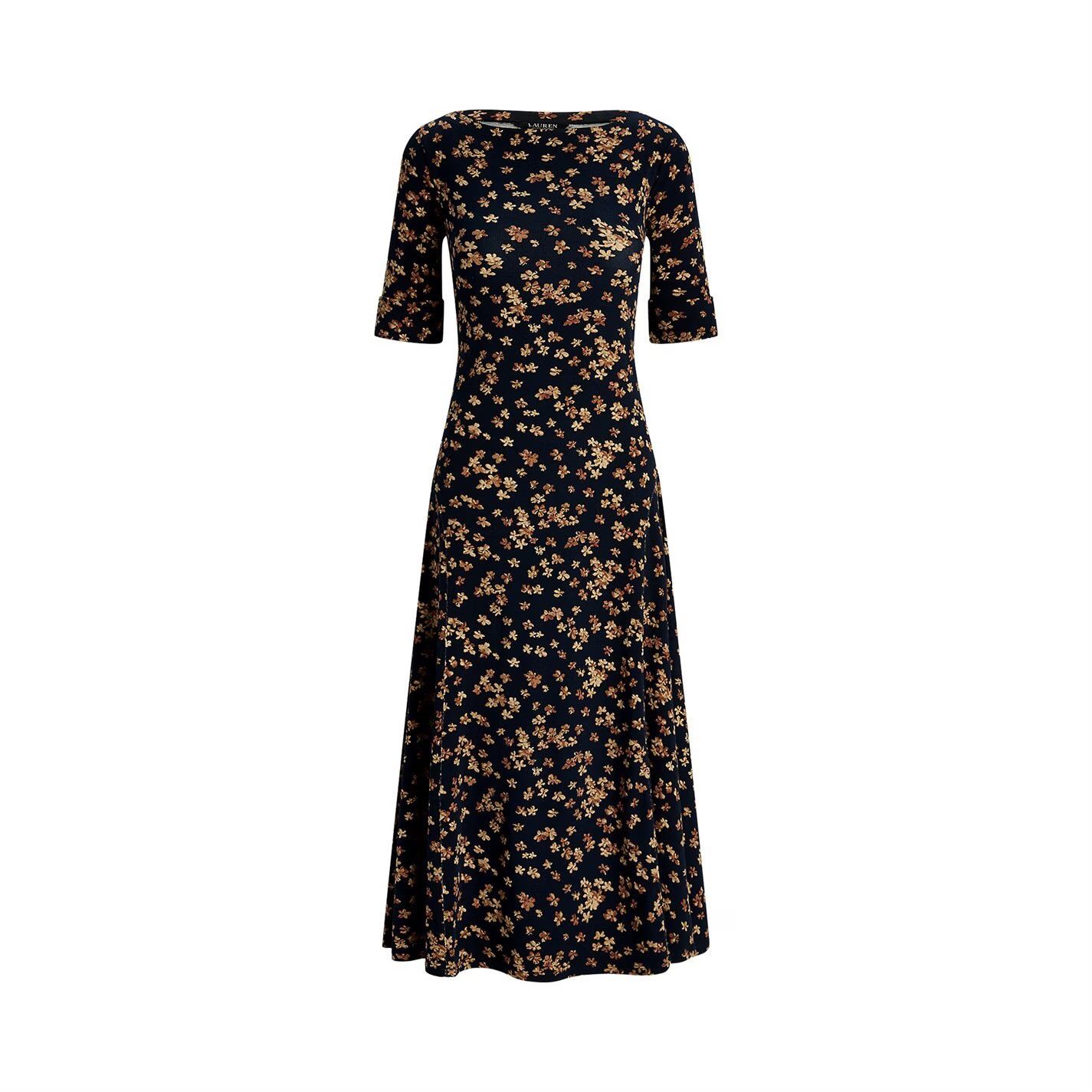 Lauren Ralph Lauren o1g2r1mq0825 Munzie Midi Dress in Multicolor Size M / US 6-8 / IT 42-44 - 1 Thumbnail