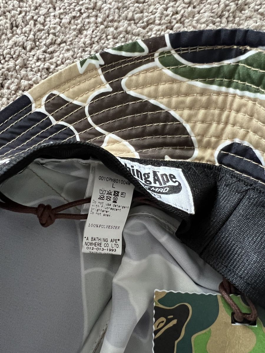 Bape Brand new A bathing ape Bape sta camo pocket hat large Size ONE SIZE - 8 Thumbnail