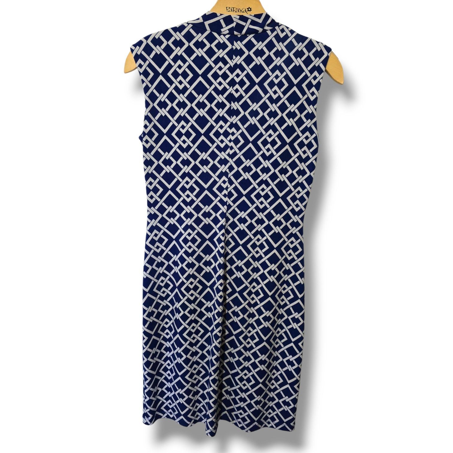Other En Focus Studio Women’s Blue White Sleeveless Stretch dress Size S / US 4 / IT 40 - 4 Thumbnail