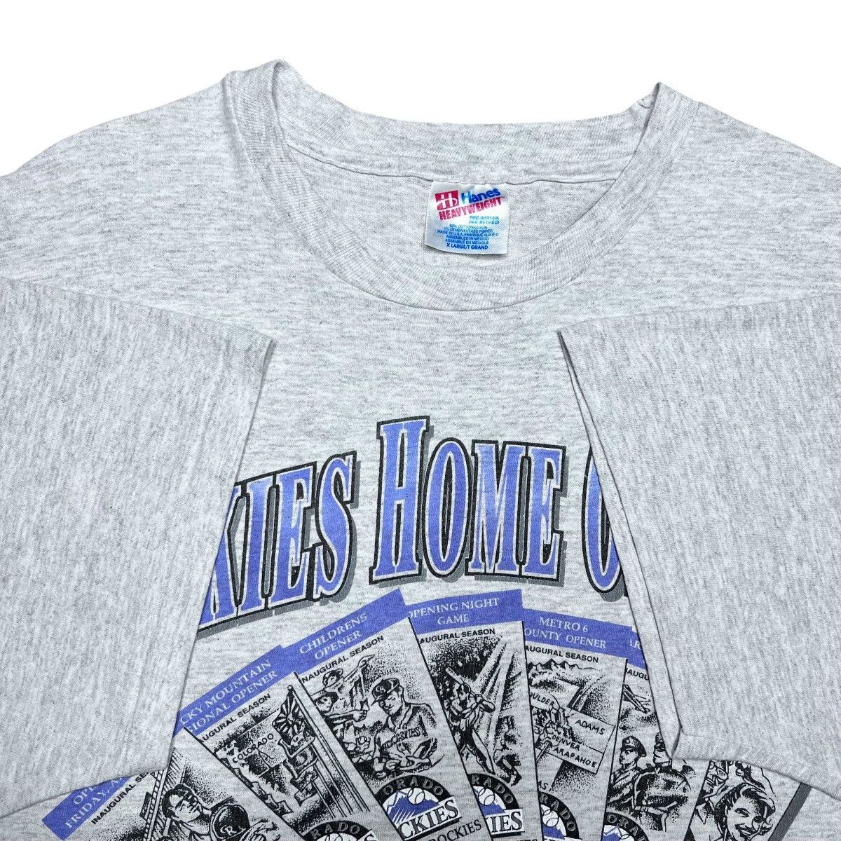 MLB 1993 MLB Colorado Rockies Inaugural Year Spell Out T-Shirt Size US XL / EU 56 / 4 - 2 Thumbnail