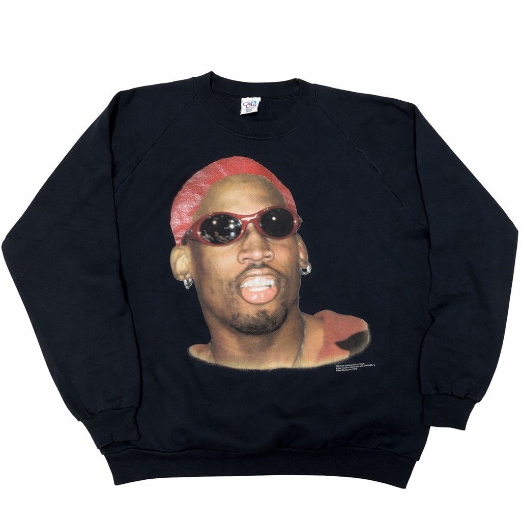 Vintage 90s CalCru Dennis Rodman sweatshirts (deadstock) Size US L / EU 52-54 / 3 - 2 Thumbnail