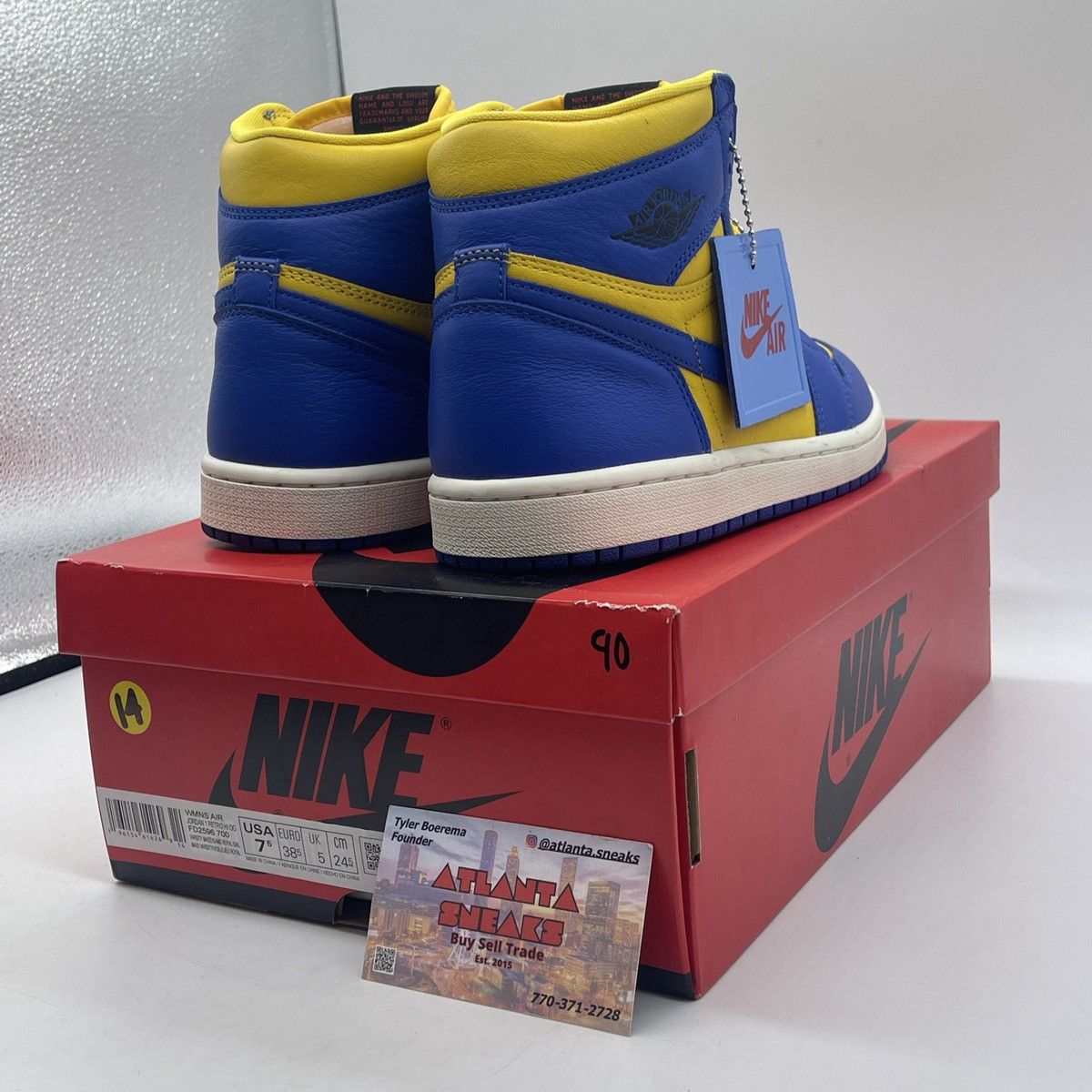 Nike Wmns air Jordan 1 high reverse Laney Size US 7.5 / IT 37.5 - 5 Thumbnail
