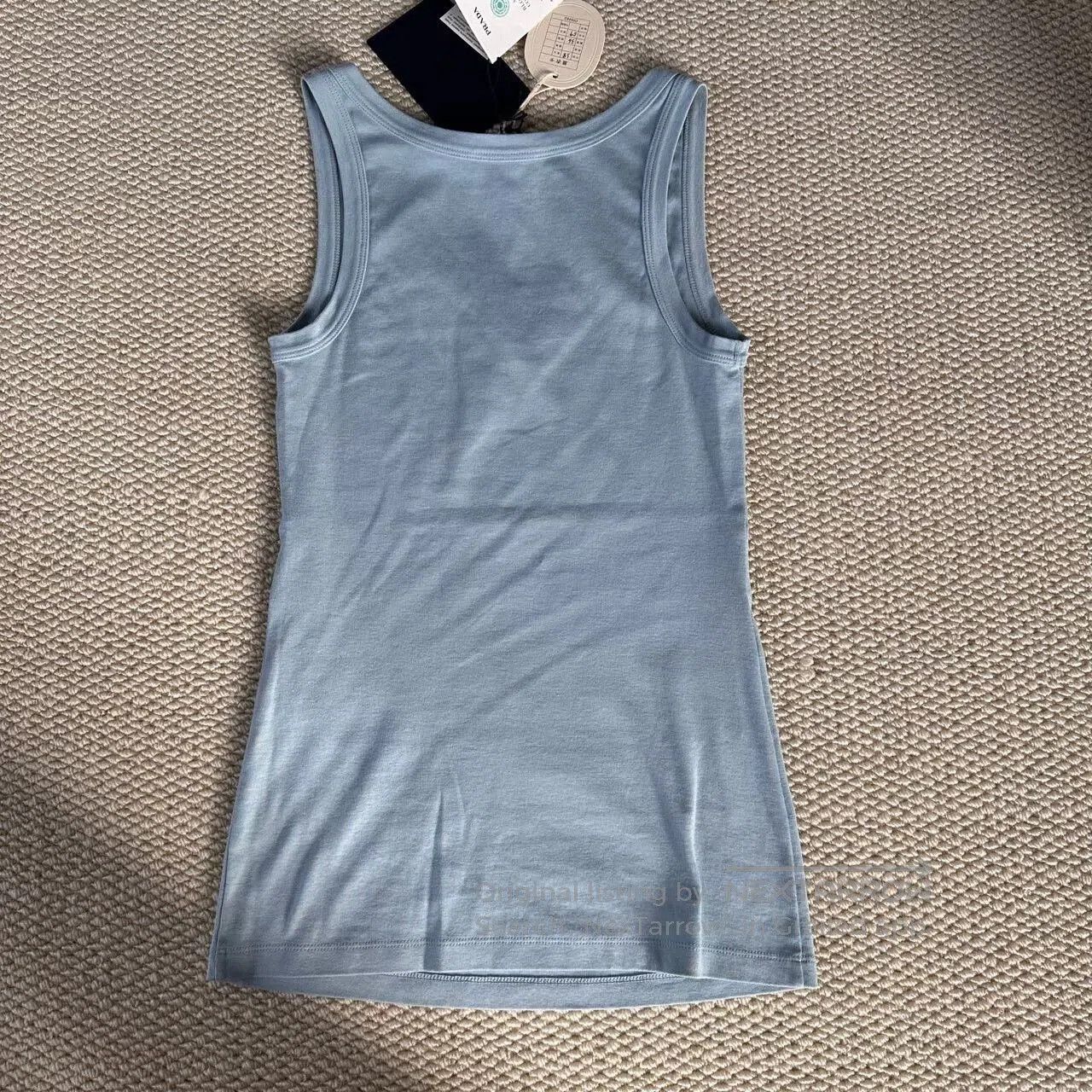 prada logo print sleeveless tank top.