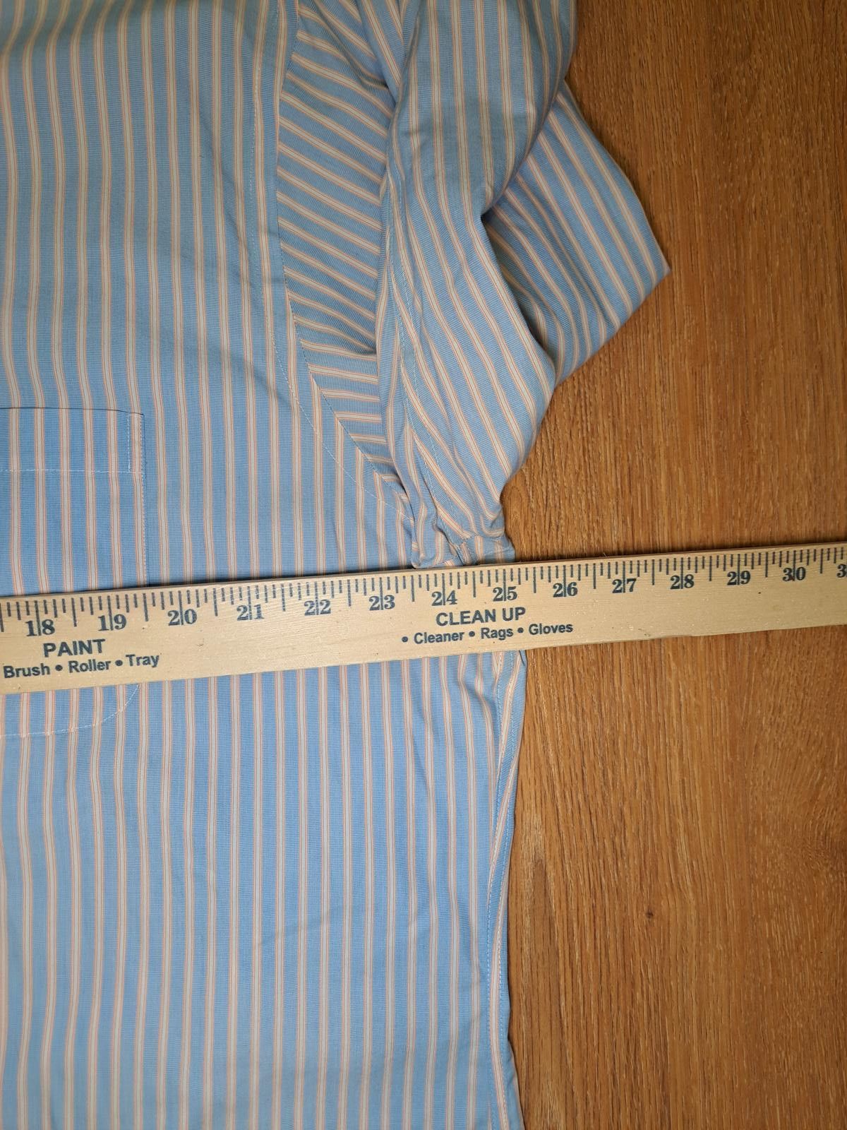 Brooks Brothers Brooks Brothers Long Sleeve Shirt 17.5-34/35 XL Blue Striped Size US XL / EU 56 / 4 - 8 Thumbnail
