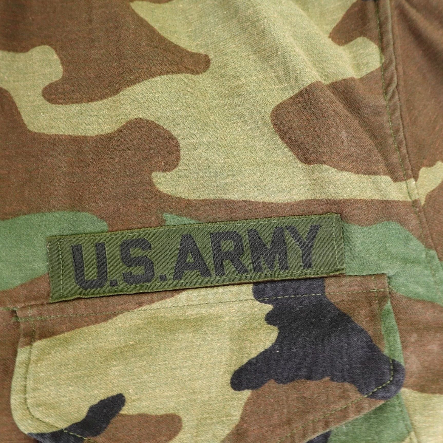 Vintage VINTAGE US Army Jacket Mens Medium Camouflage Coat 80s Military Outdoor Canvas Brown 80s Mens M Jacket Size US M / EU 48-50 / 2 - 7 Thumbnail