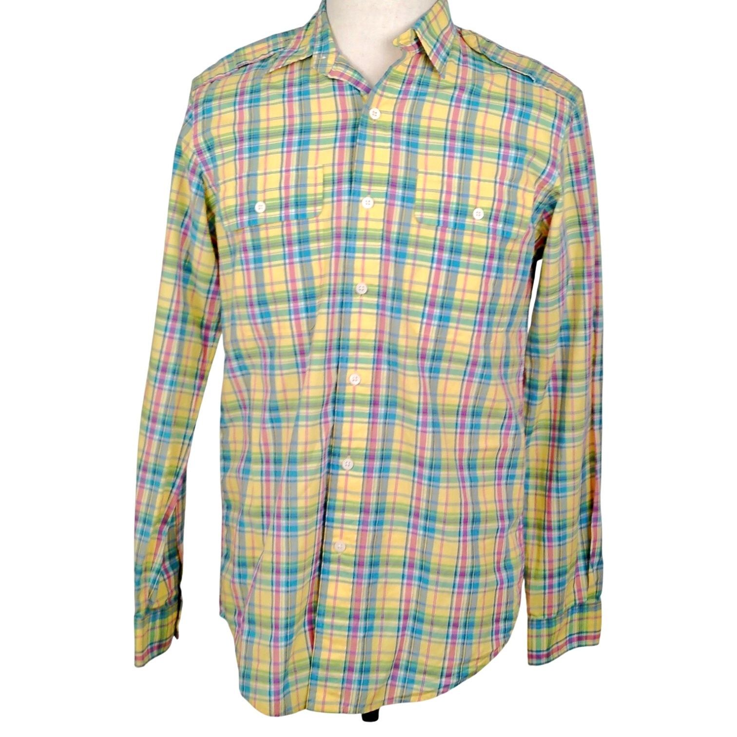 Polo Ralph Lauren Polo Ralph Lauren Military Plaid L/S Button Down Shirt Size US S / EU 44-46 / 1 - 2 Thumbnail