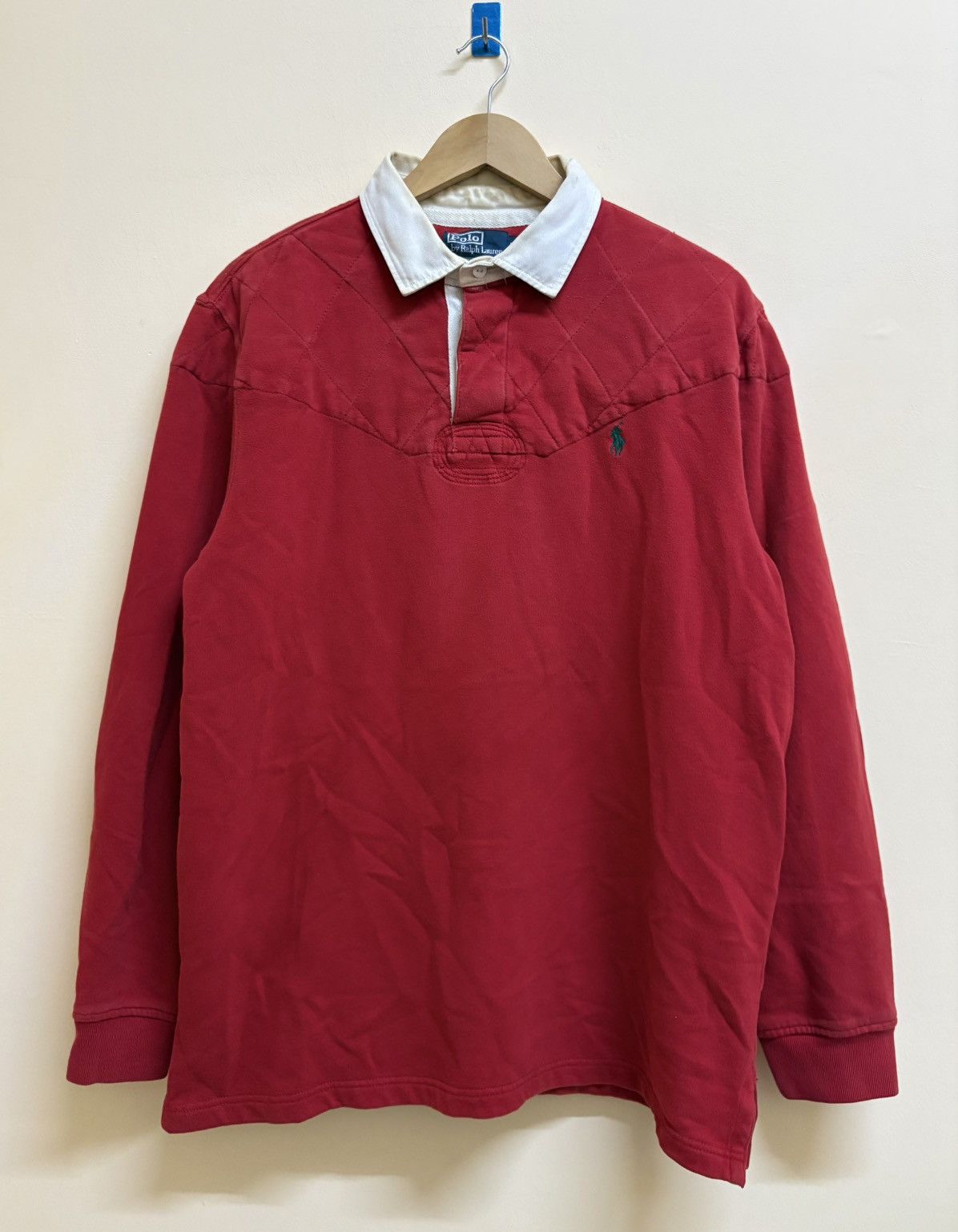 Polo Ralph Lauren Vintage 90s Polo Ralph Lauren RL Rugby Long Sleeve Size US XL / EU 56 / 4 - 1 Thumbnail