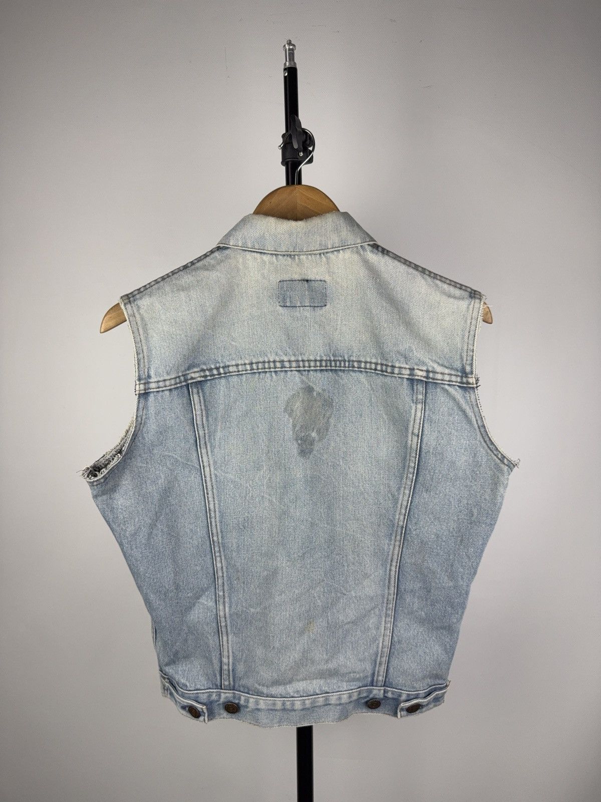 Levi's Vintage Clothing Vintage 80s Archive Retro Levi’s Denim Vest Made in France Size M / US 6-8 / IT 42-44 - 8 Thumbnail