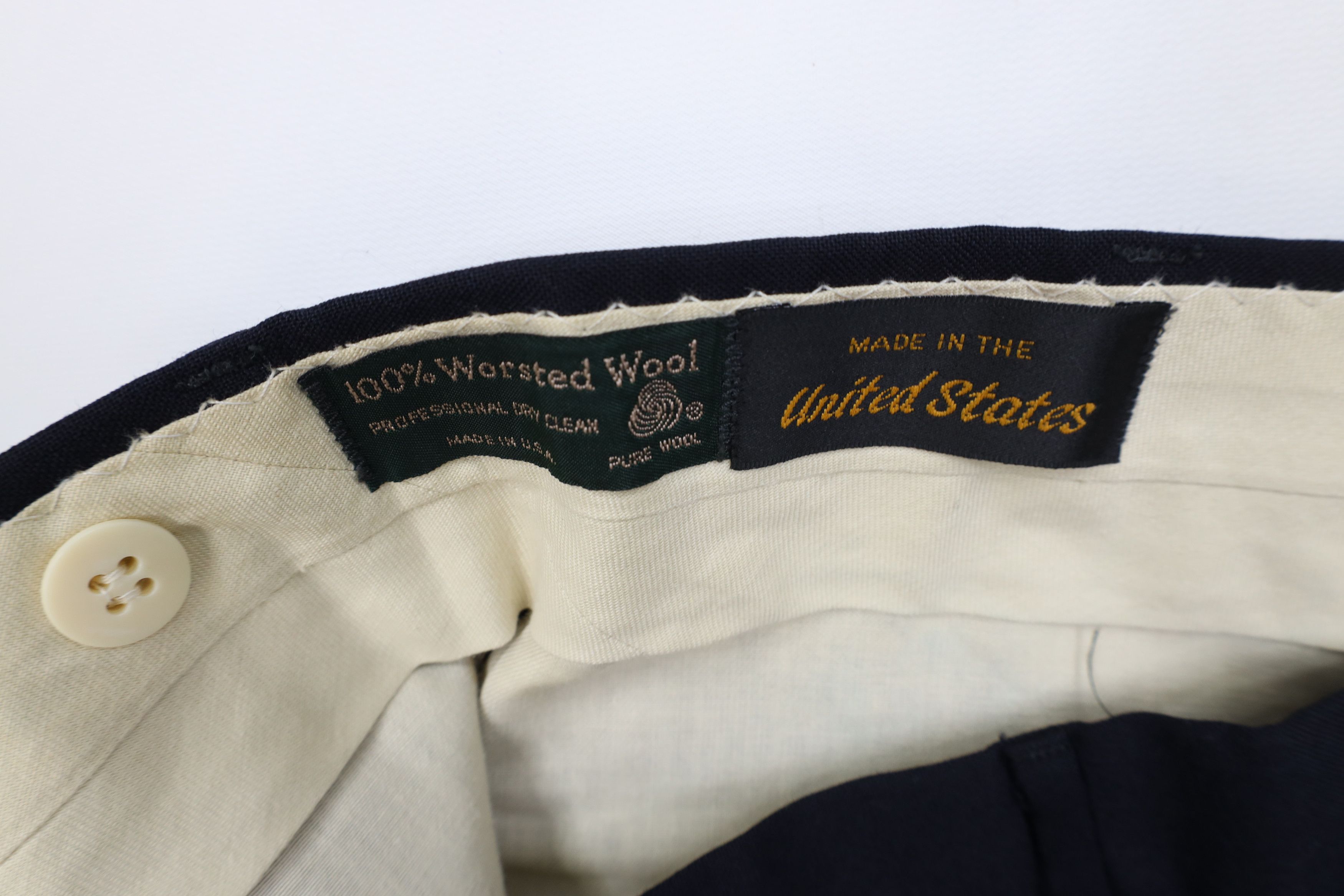 Vintage Vintage 70s Streetwear Wool Knit Wide Leg Chino Pants USA Size US 36 / EU 52 - 7 Thumbnail