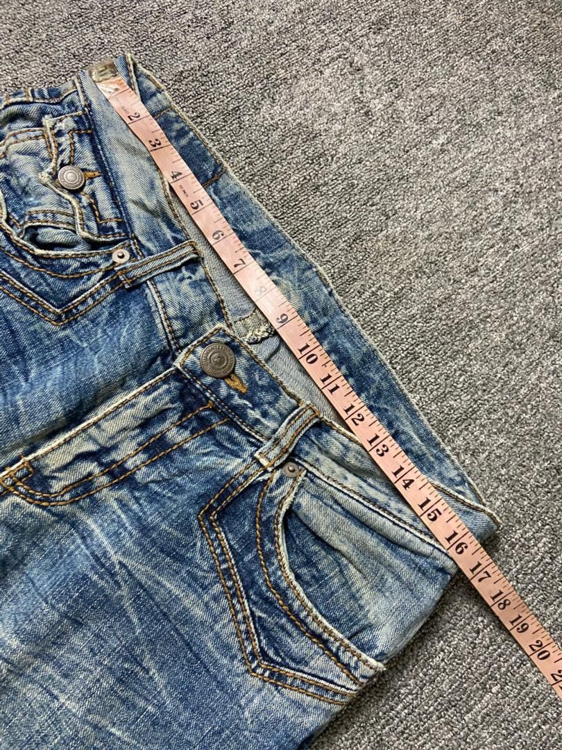 Japanese Brand Rattle Trap Brand Distressed Denim Ripped Jeans (205) Size US 33 - 9 Thumbnail
