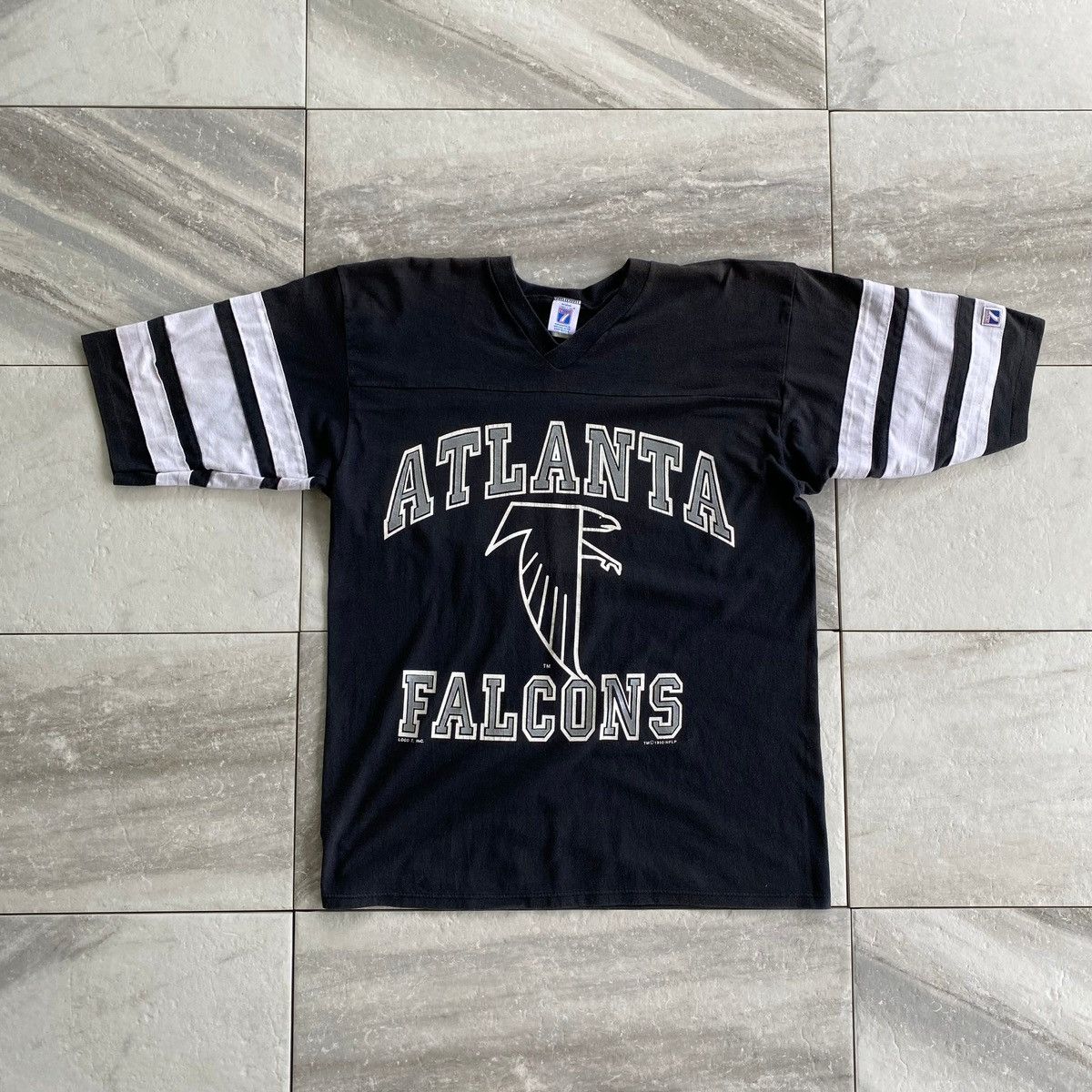 Vintage 90s Atlanta GA Falcons Jersey Retro NFL Rare Logo 7 Shirt George XL