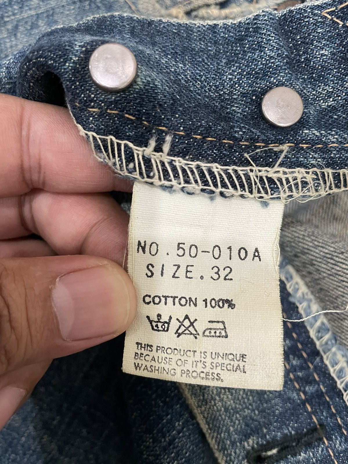 OMNIGOD Bind Offer‼️Vintage Omnigod Selvedge Rusty Denim (24-093) Size US 31 - 16 Thumbnail