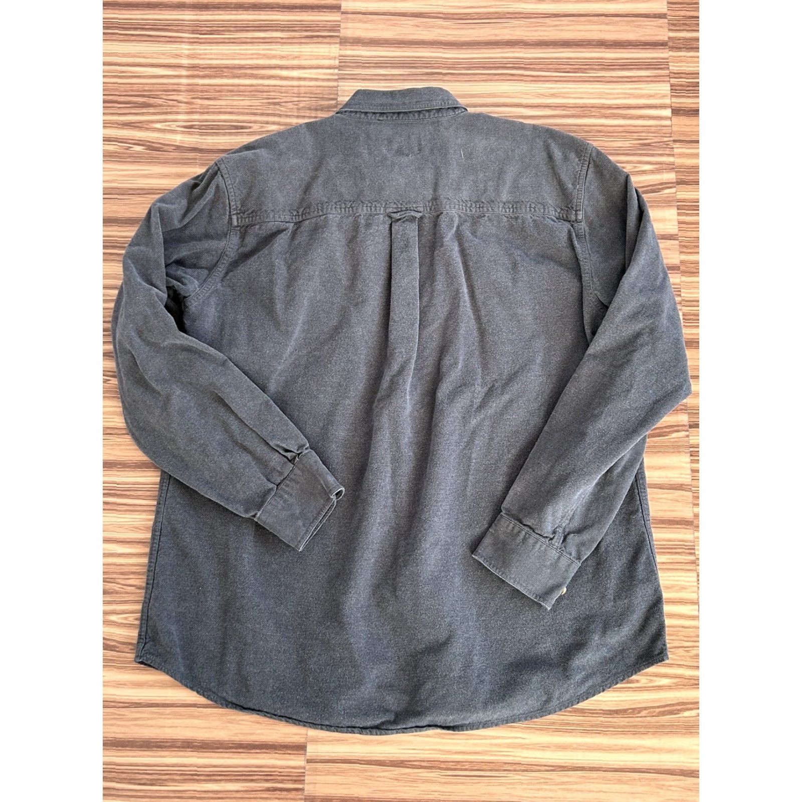 Vintage Guide Series Shirt Button-Up Long Sleeve Black L Mens Casual Travel Casual Button-Down Pocket Logo Cotton Size US L / EU 52-54 / 3 - 2 Thumbnail