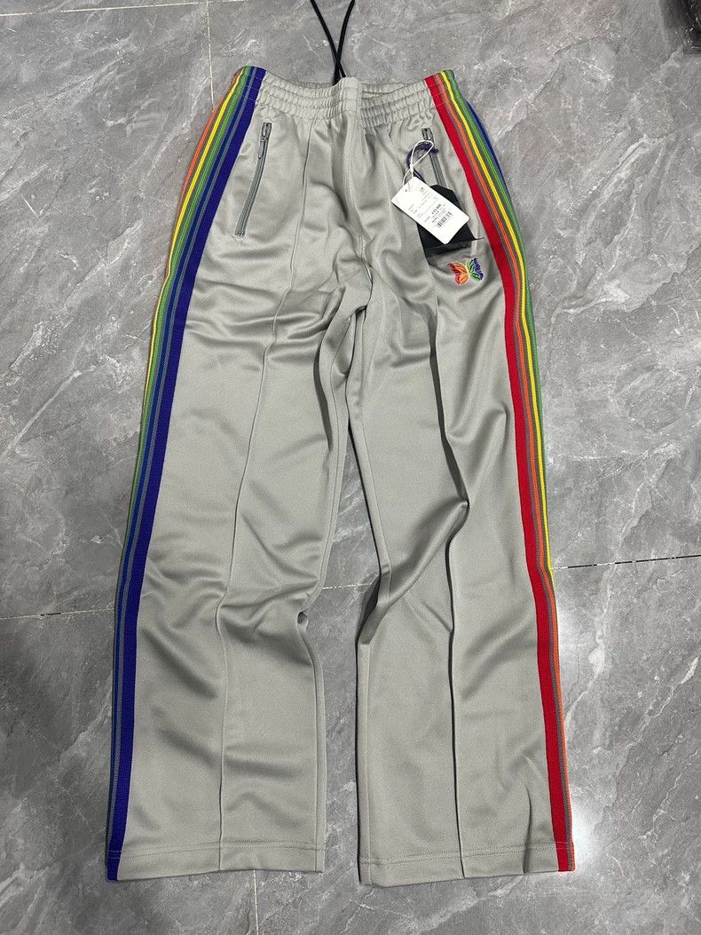 Needles Needles Rainbow Butterfly Striped Wide-Leg Pants - dmc Size US 26 / EU 42 - 1 Thumbnail