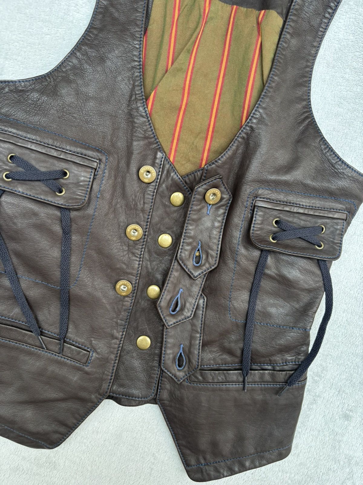 Converse Napoleon Corset Leather Vest Size XS / US 0-2 / IT 36-38 - 10 Thumbnail