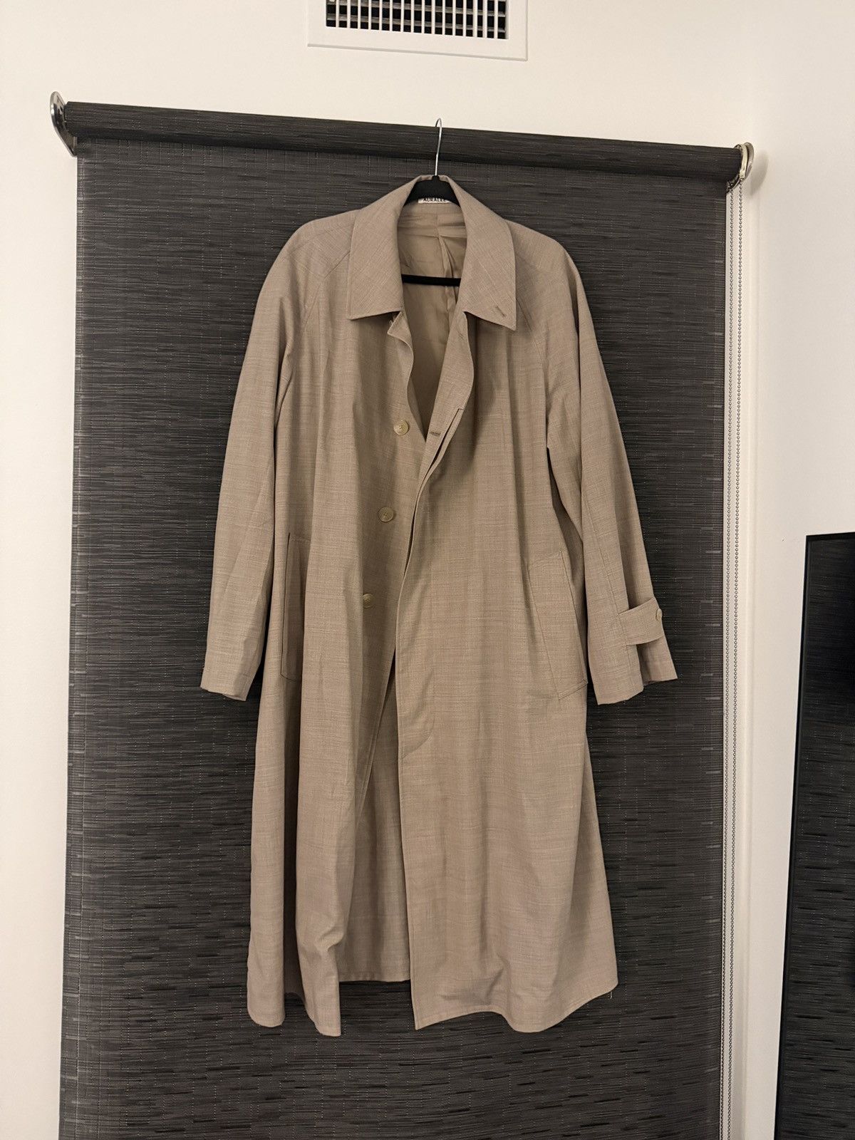 Auralee Super Fine Tropical Wool Soutien Collar Coat Size 4 | Grailed