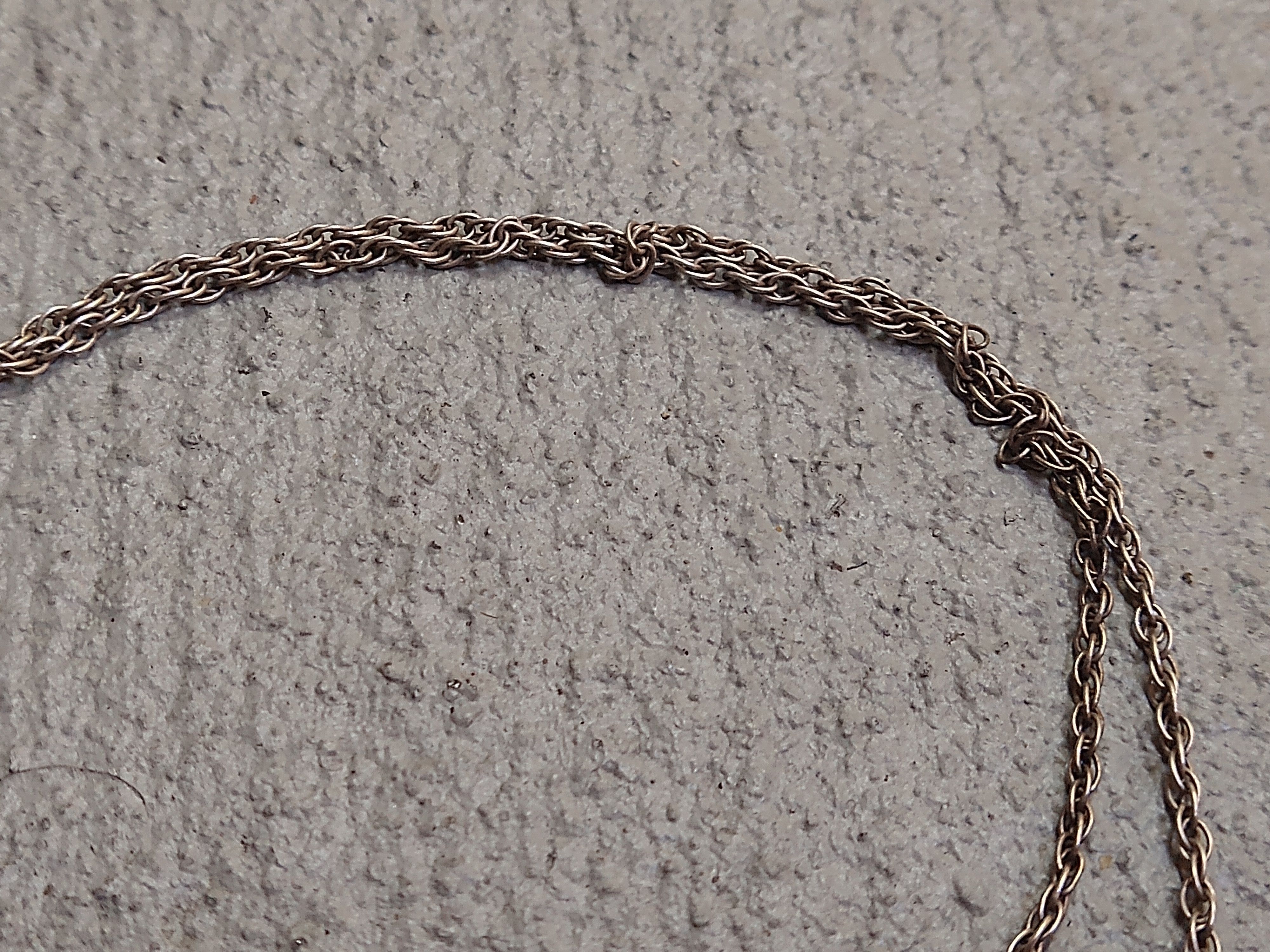 Jewelry Vintage Sterling Silver Necklace Oval Chain Link 21" Size ONE SIZE - 6 Thumbnail