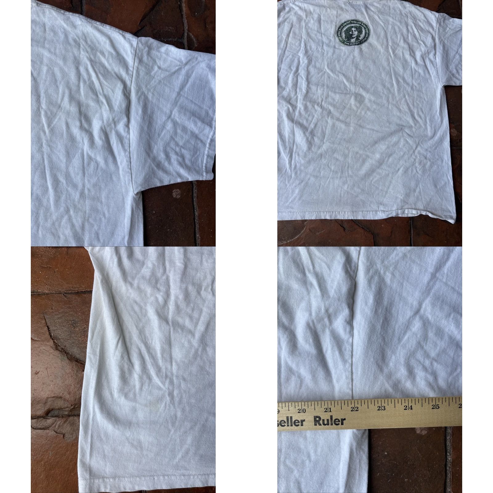 Vintage VINTAGE Zion Rootswear T-Shirt XL White Bob Marley The More Man Smoke Herb Reggae Crew Neck Short Sleeve Graphic Print 90s Music Size US XL / EU 56 / 4 - 8 Thumbnail