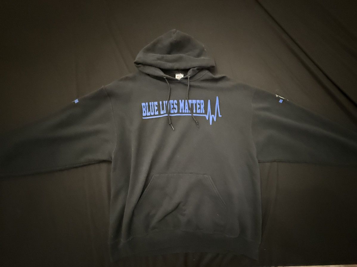 Jerzees blue lives matter sweatshirt size 2 XL Size US XXL / EU 58 / 5 - 2 Thumbnail