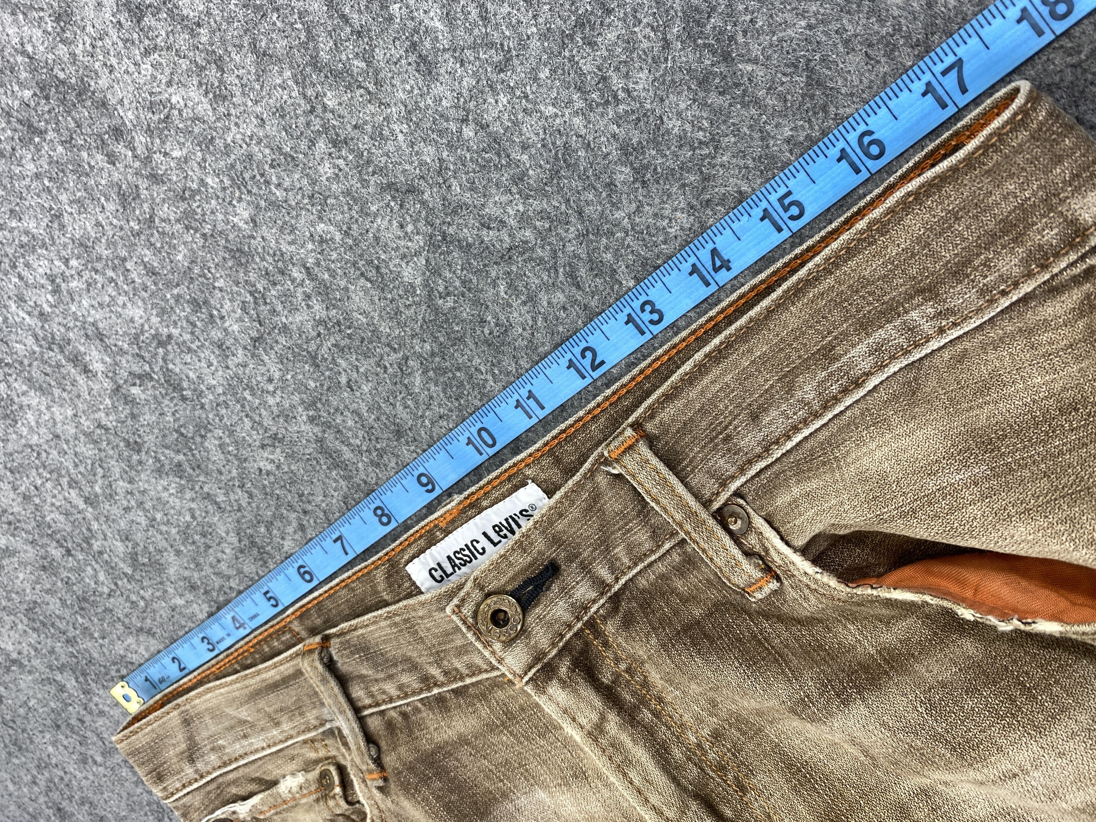 Levi's Distressed Brown Levi's 502 Jeans 35x29.5 Denim -SJ062 Size US 33 - 5 Thumbnail