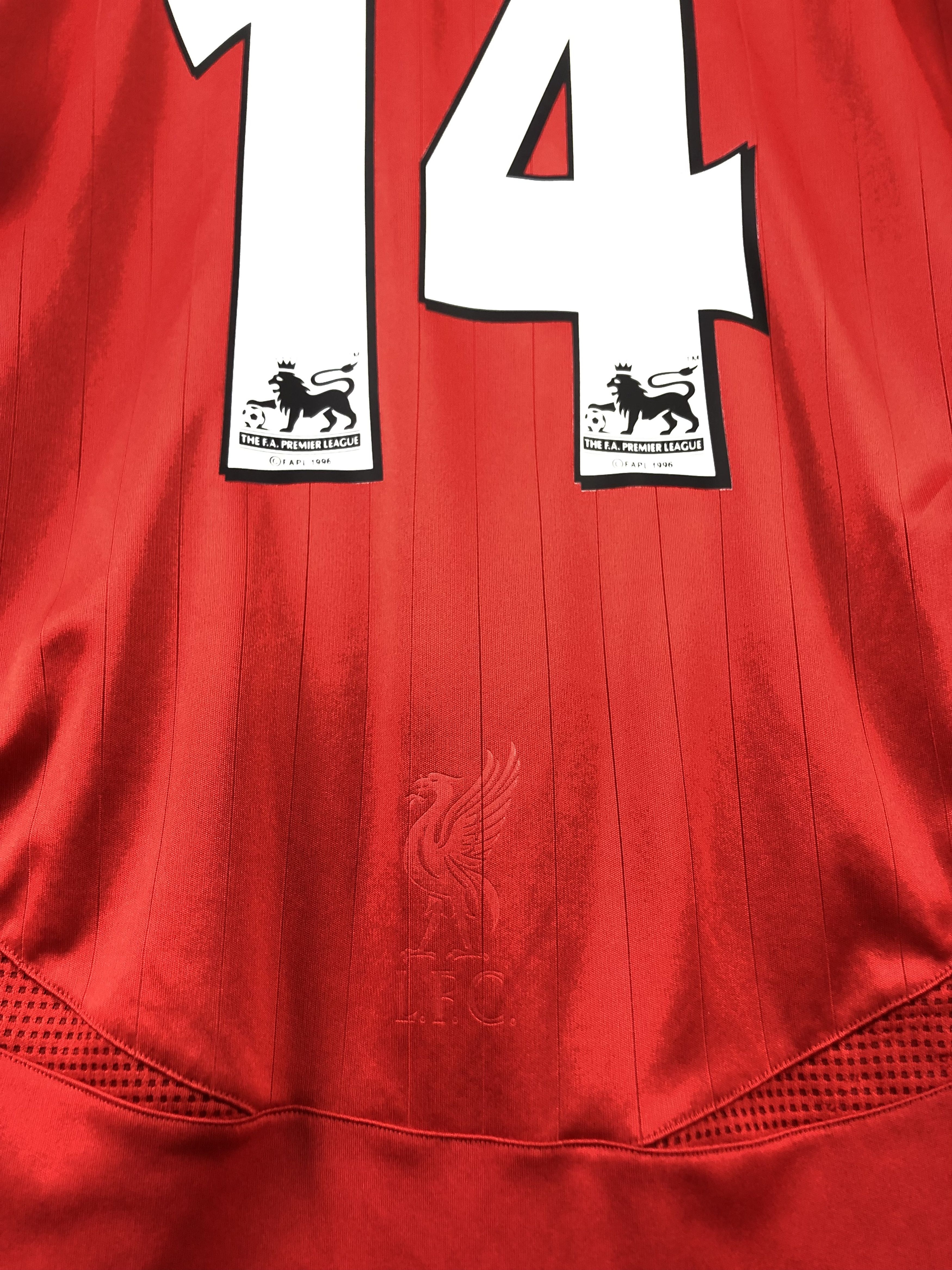 Adidas Liverpool shirt 2006 Soccer #14 Alonso Adidas Jersey Size US L / EU 52-54 / 3 - 15 Thumbnail