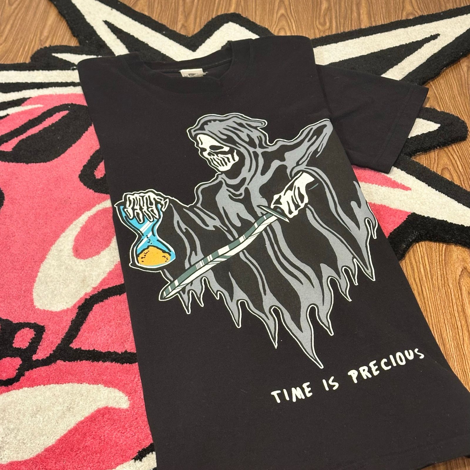 Warren Lotas Warren Lotas Time Is Precious T-shirt – Black – Size L Size US L / EU 52-54 / 3 - 2 Thumbnail
