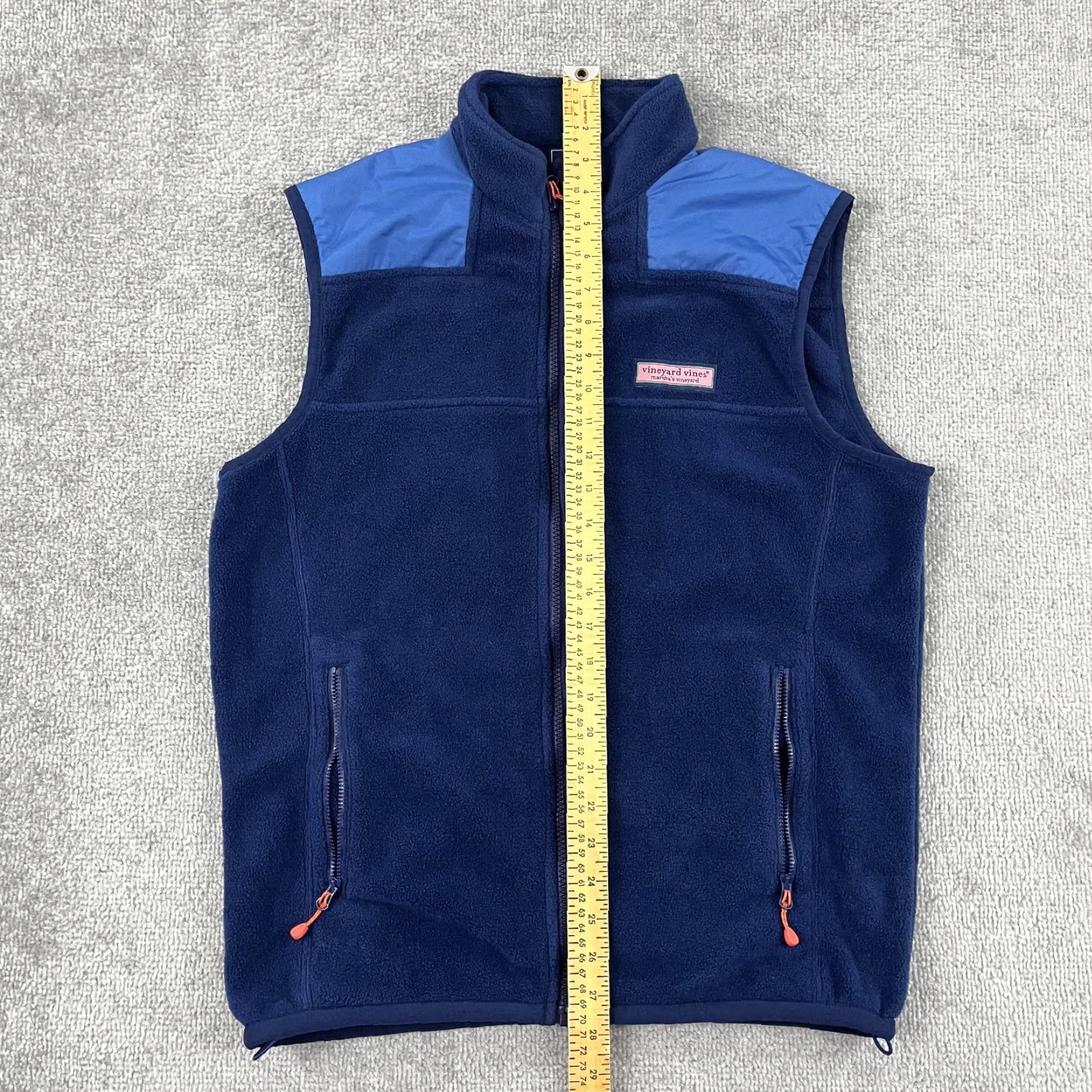 Vineyard Vines Vineyard Vines Vest Adult Mens Small Blue Fleece Full Zip Outdoor Hiking Preppy Size US S / EU 44-46 / 1 - 5 Thumbnail