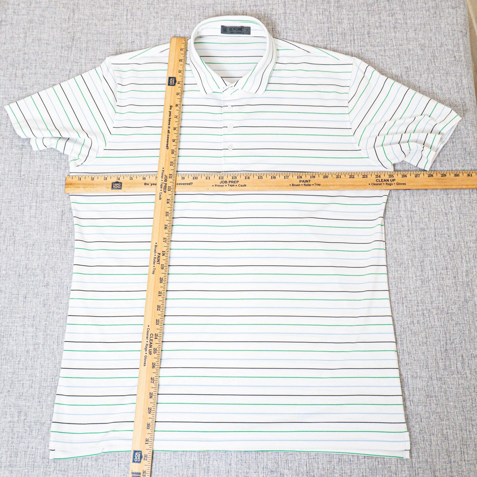 G/FORE G/FORE Golf Tech Polo Shirt White striped Size XL Size US XL / EU 56 / 4 - 7 Thumbnail