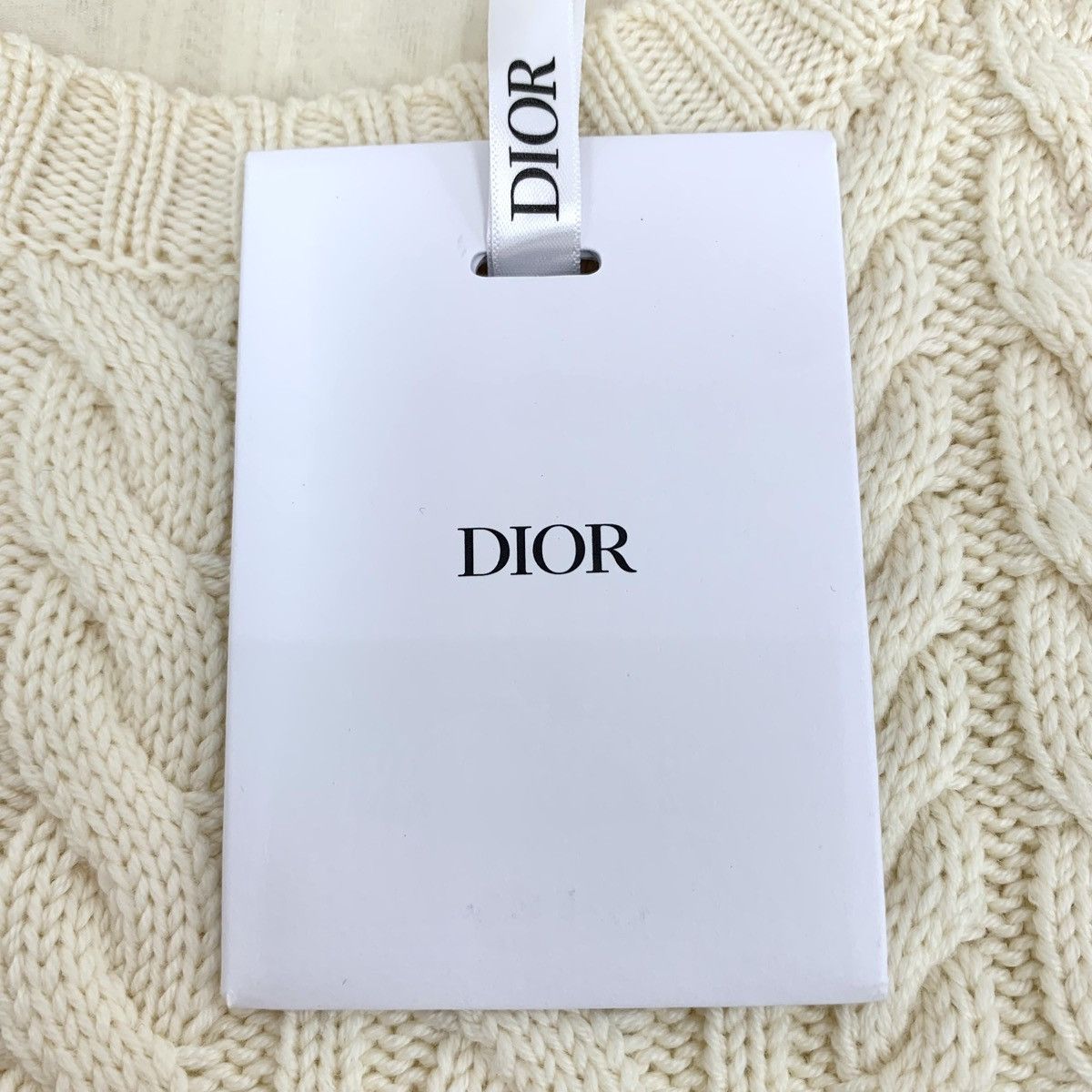 Dior Dior Vertical Twisted Knit Wool Spliced Knit Dress K26WX Size XS / US 0-2 / IT 36-38 - 7 Thumbnail