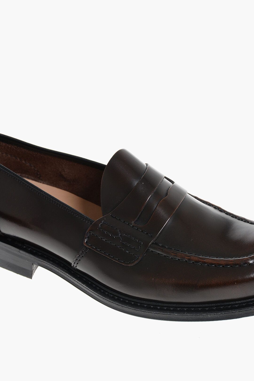 Church's og1mm0325 Leather Farsley Penny Loafers in Chocolate Brown Size US 7.5 / EU 40-41 - 4 Thumbnail