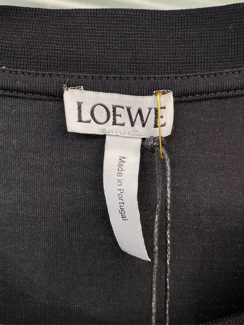 Other LOEWE Short sleeve T-shirt with embroidered logo in black Size US M / EU 48-50 / 2 - 3 Thumbnail