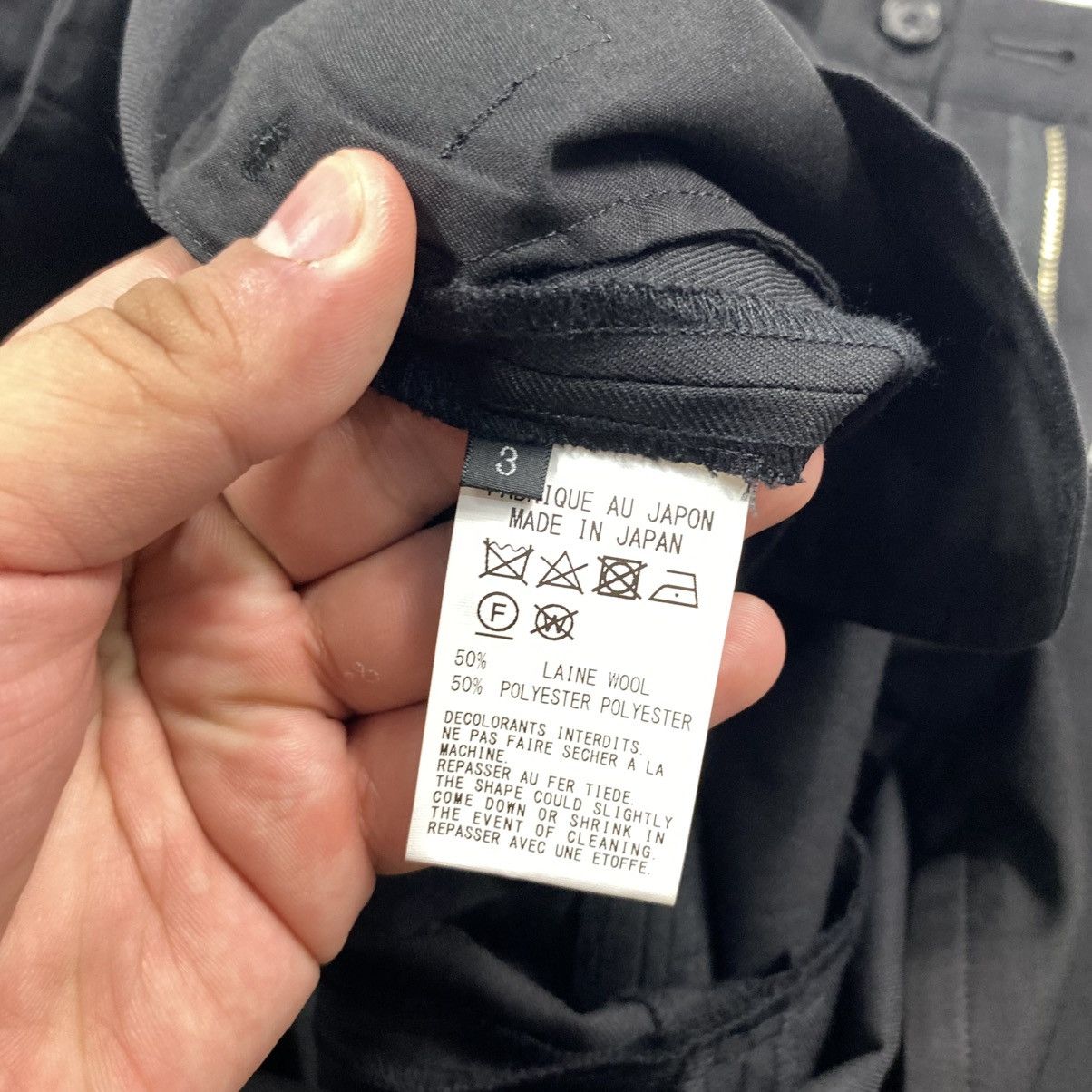 Ground Y Ground Y - Yohji Yamamoto - Pleated Gabardine Hem Zip Pants Size US 32 / EU 48 - 9 Thumbnail